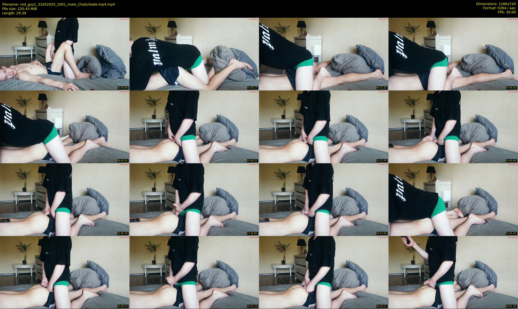 red_guy1 — 30 minute Chaturbate male cam show recording, 720p, May 31, 2025