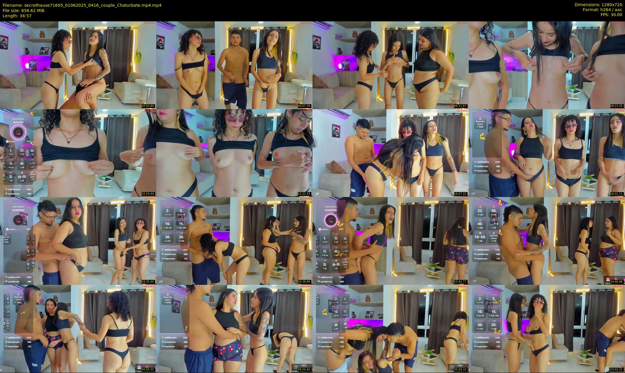 secrethause71605 — 35 minute Chaturbate couple cam show recording, 720p, Jun 1, 2025