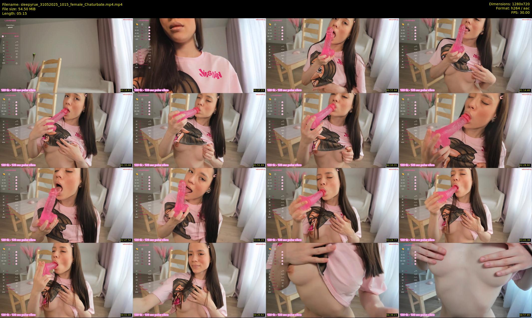sleepyrue — 6 minute Chaturbate female cam show recording, 720p, May 31, 2025