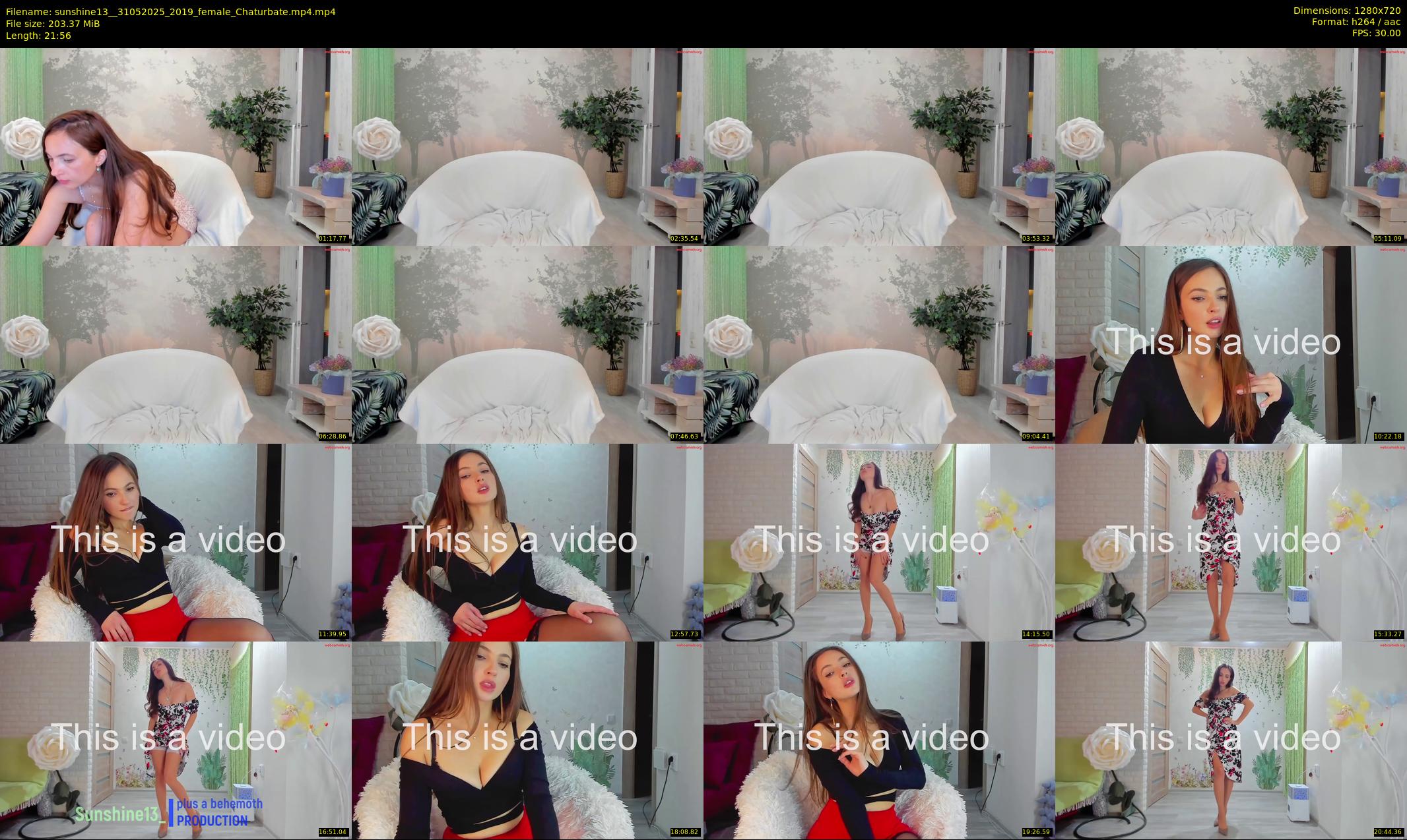 sunshine13_ — 22 minute Chaturbate female cam show recording, 720p, May 31, 2025