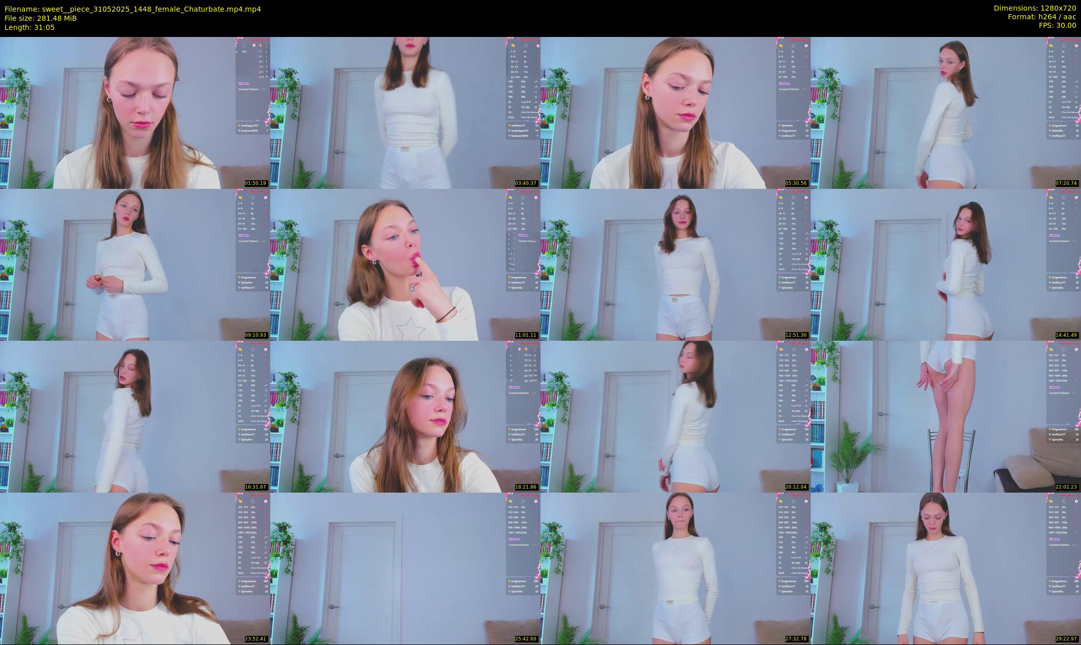 sweet__piece — 32 minute Chaturbate female cam show recording, 720p, May 31, 2025