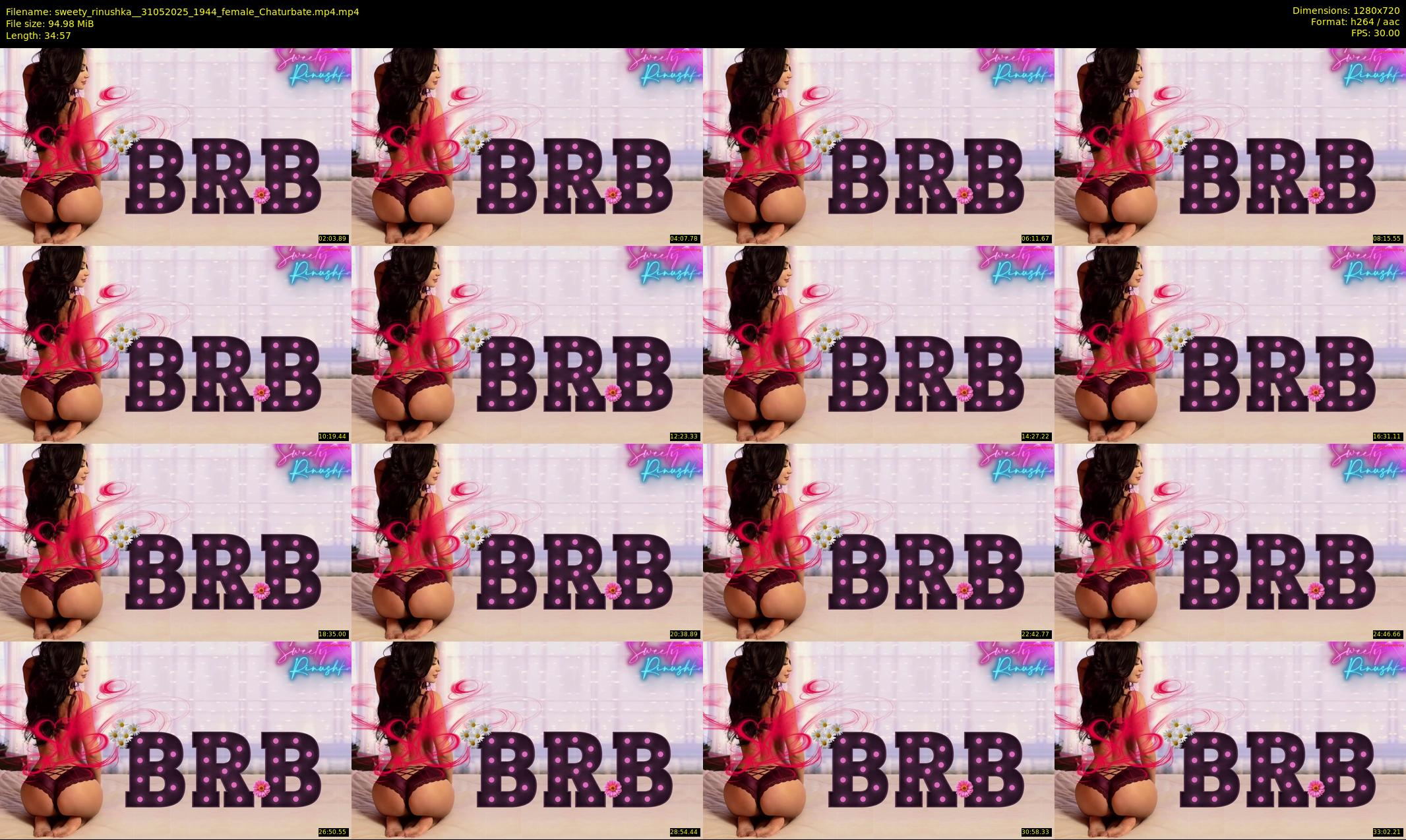 sweety_rinushka_ — 35 minute Chaturbate female cam show recording, 720p, May 31, 2025