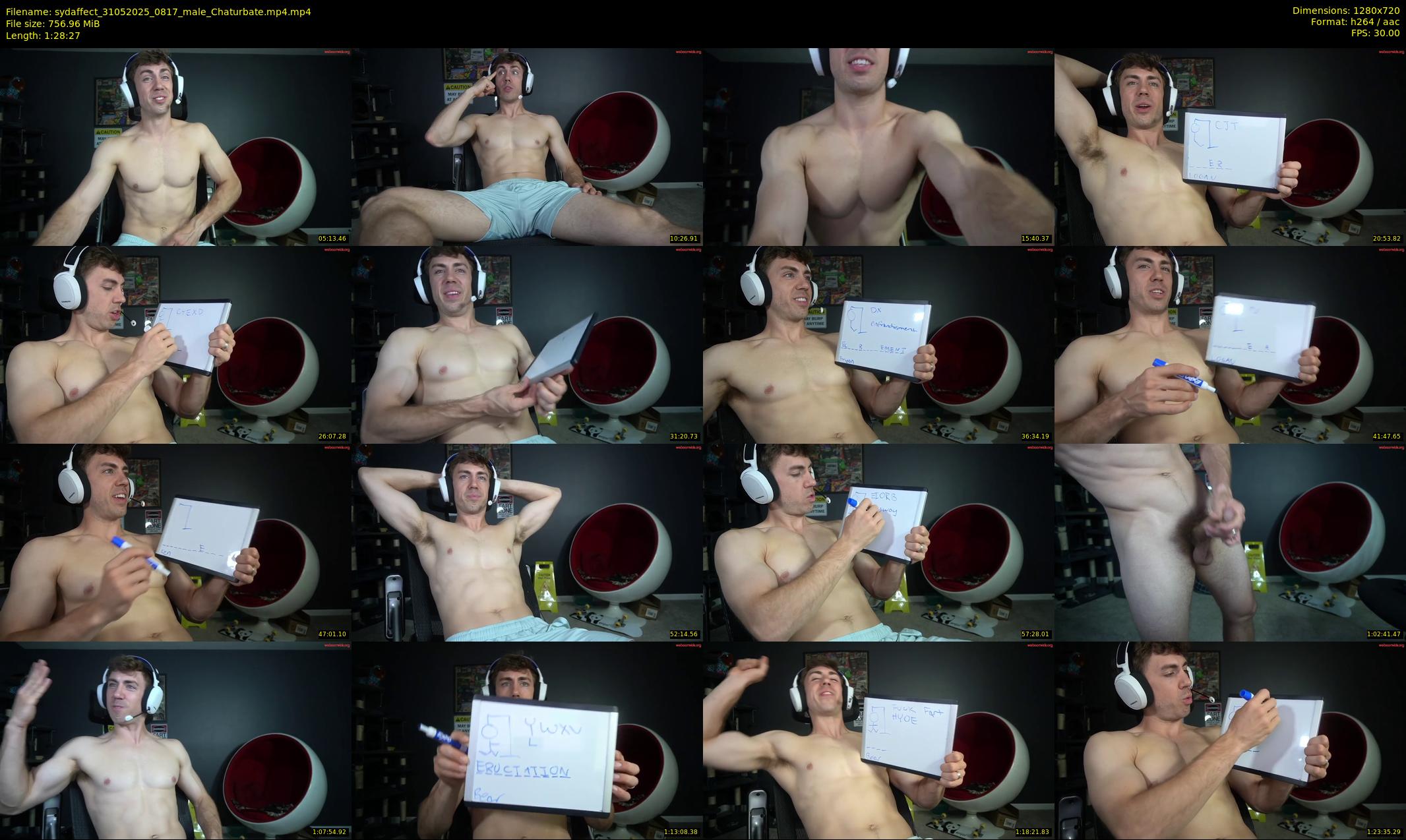 sydaffect — 89 minute Chaturbate male cam show recording, 720p, May 31, 2025
