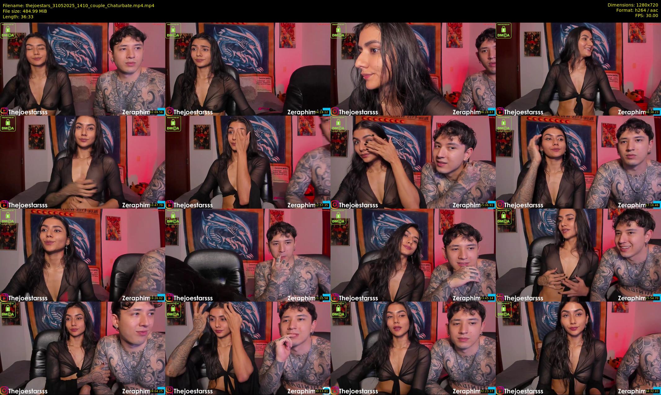 thejoestars — 37 minute Chaturbate couple cam show recording, 720p, May 31, 2025