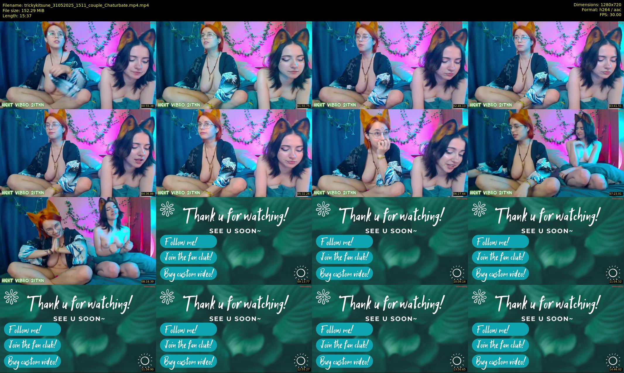 trickykitsune — 16 minute Chaturbate female cam show recording, 720p, May 31, 2025