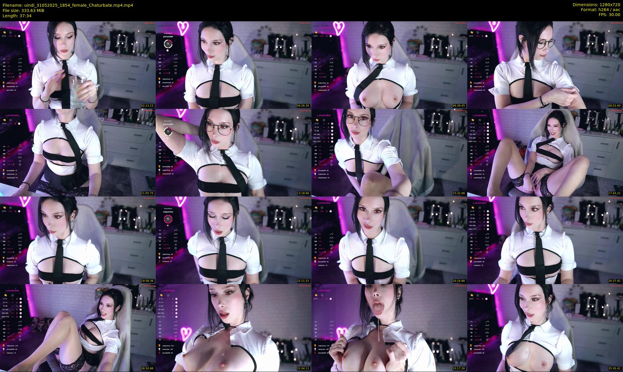 uindi — 38 minute Chaturbate female cam show recording, 720p, May 31, 2025