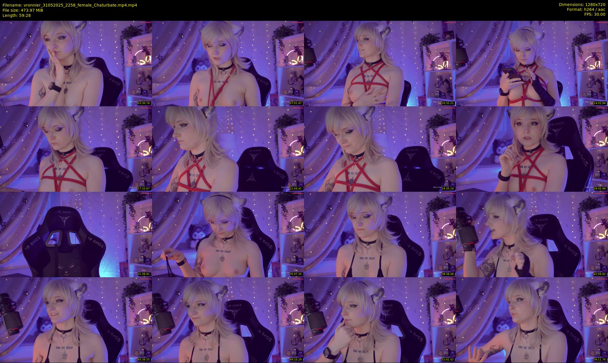vronnier — 60 minute Chaturbate female cam show recording, 720p, May 31, 2025