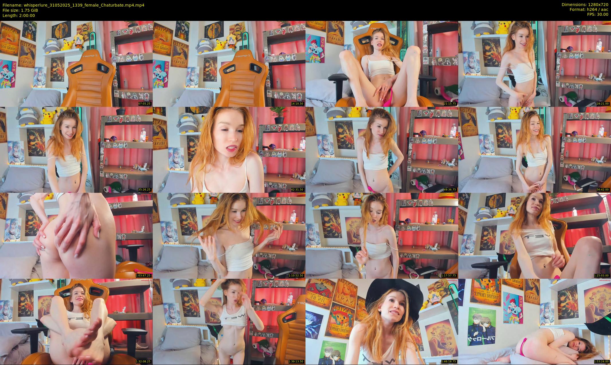 whisperlure — 120 minute Chaturbate female cam show recording, 720p, May 31, 2025