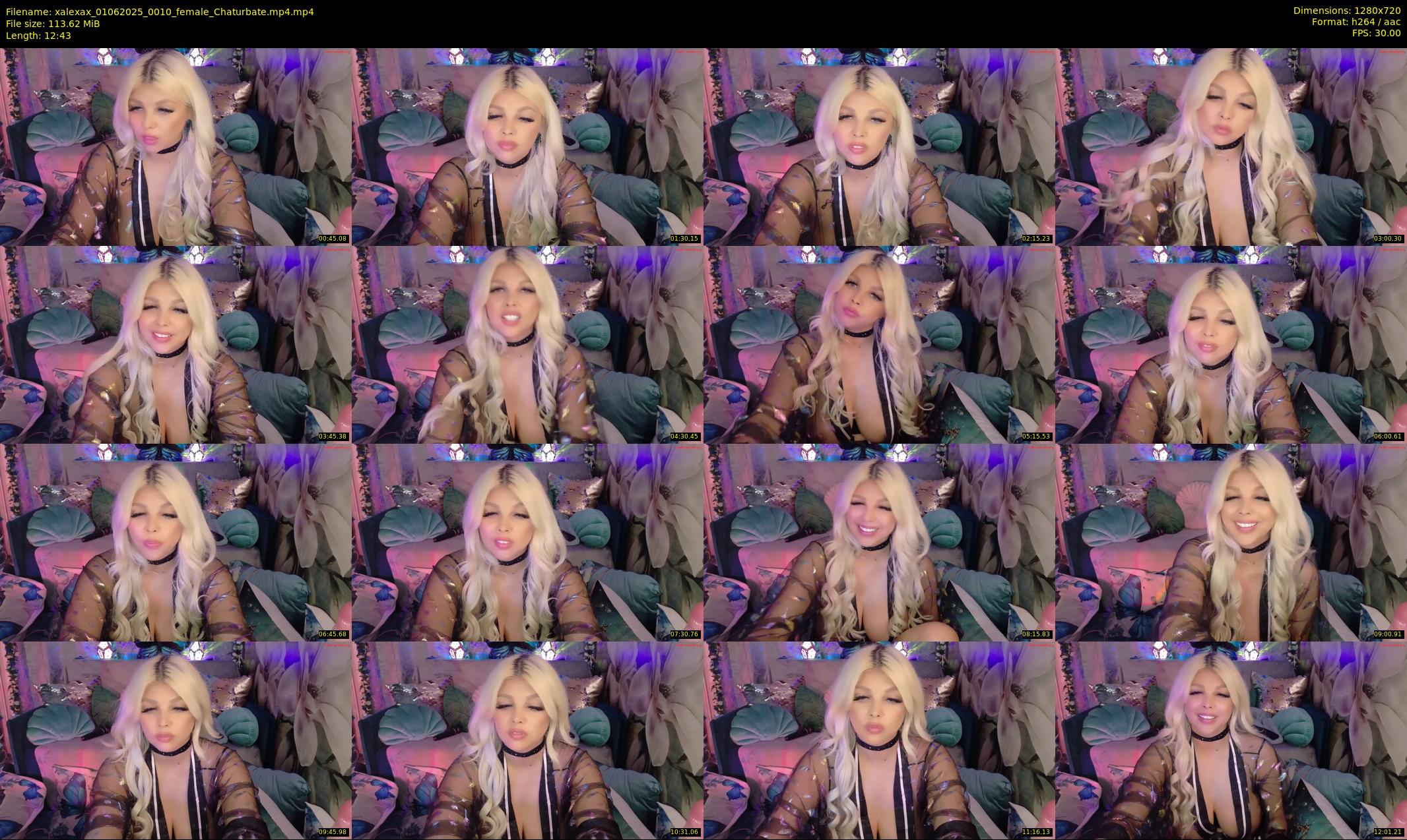 xalexax — 13 minute Chaturbate female cam show recording, 720p, Jun 1, 2025