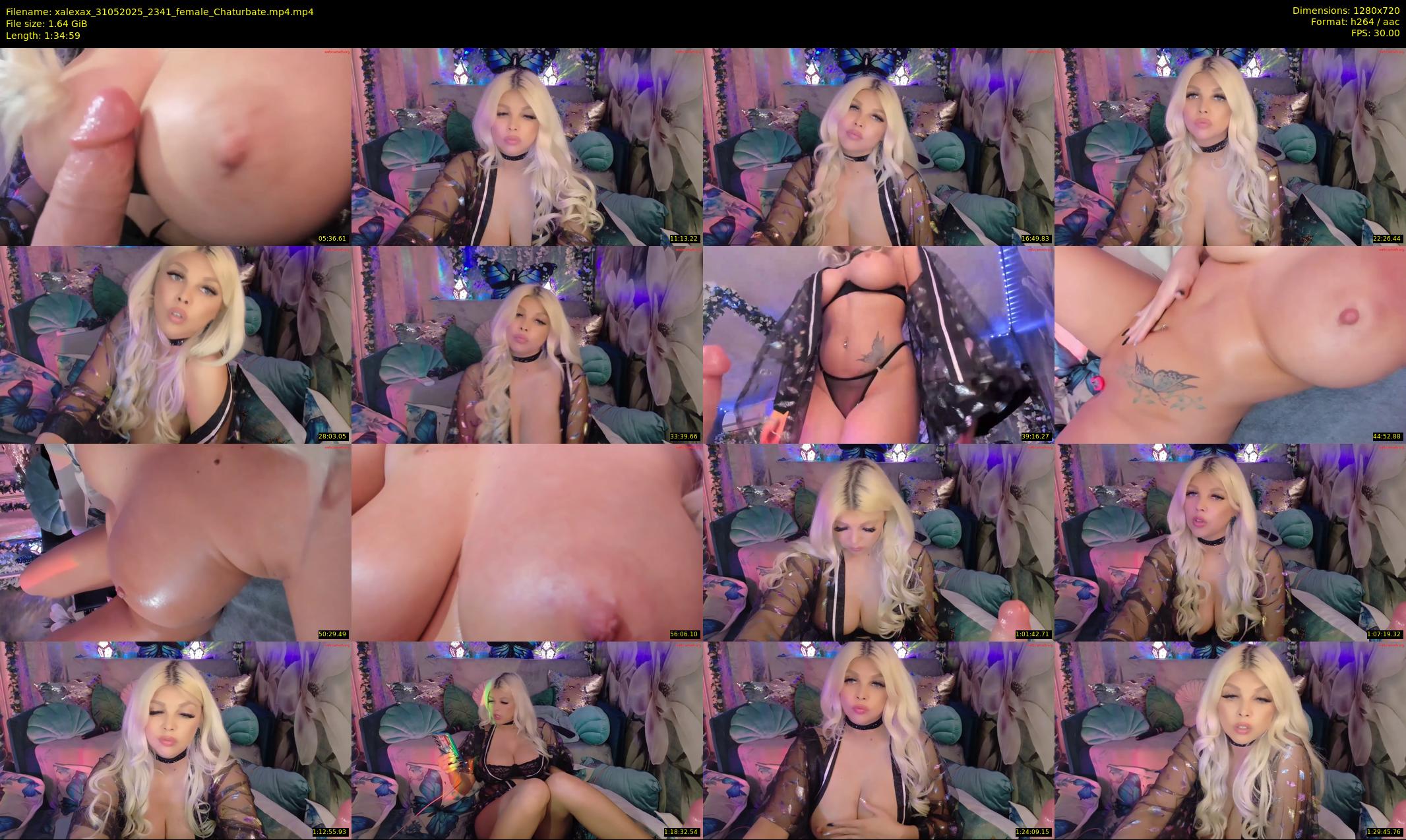 xalexax — 95 minute Chaturbate female cam show recording, 720p, May 31, 2025
