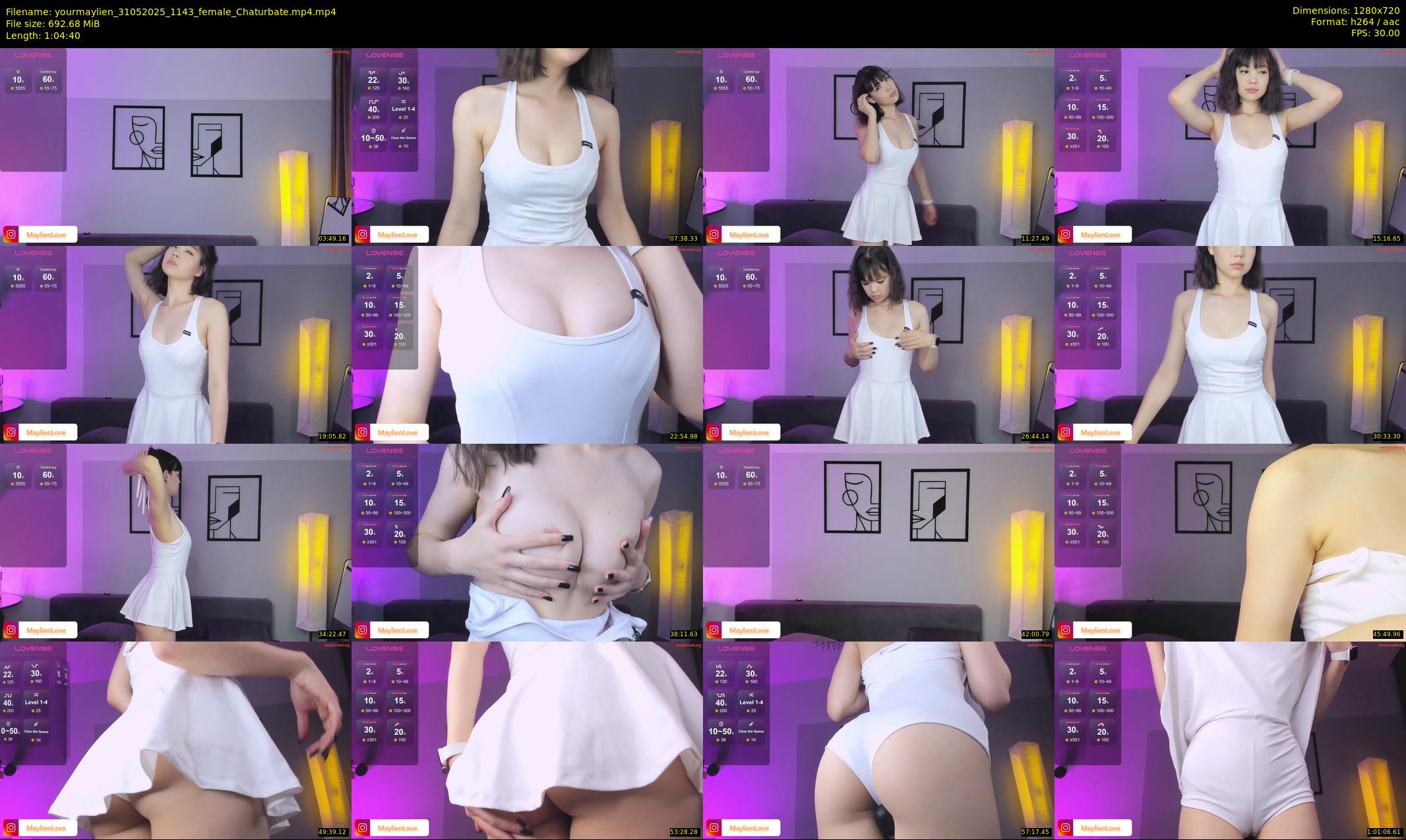 yourmaylien — 65 minute Chaturbate female cam show recording, 720p, May 31, 2025