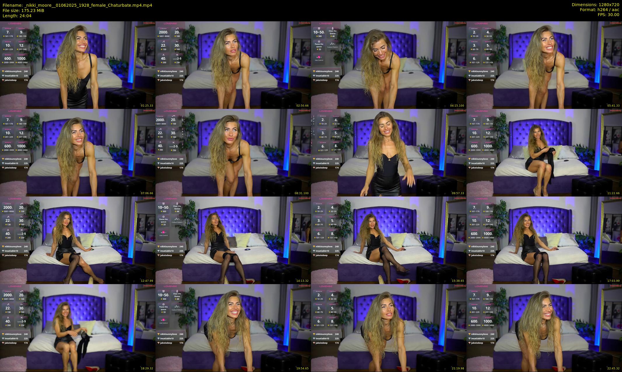 _nikki_moore_ — 25 minute Chaturbate female cam show recording, 720p, Jun 1, 2025
