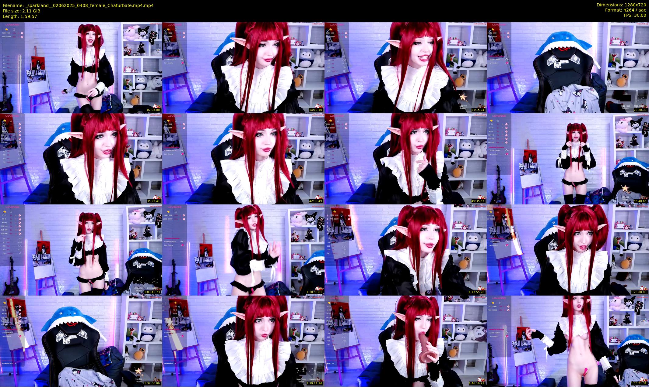 _sparkland_ — 120 minute Chaturbate female cam show recording, 720p, Jun 2, 2025