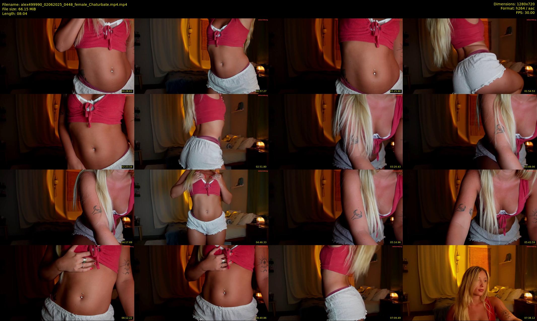 alex499990 — 9 minute Chaturbate female cam show recording, 720p, Jun 2, 2025