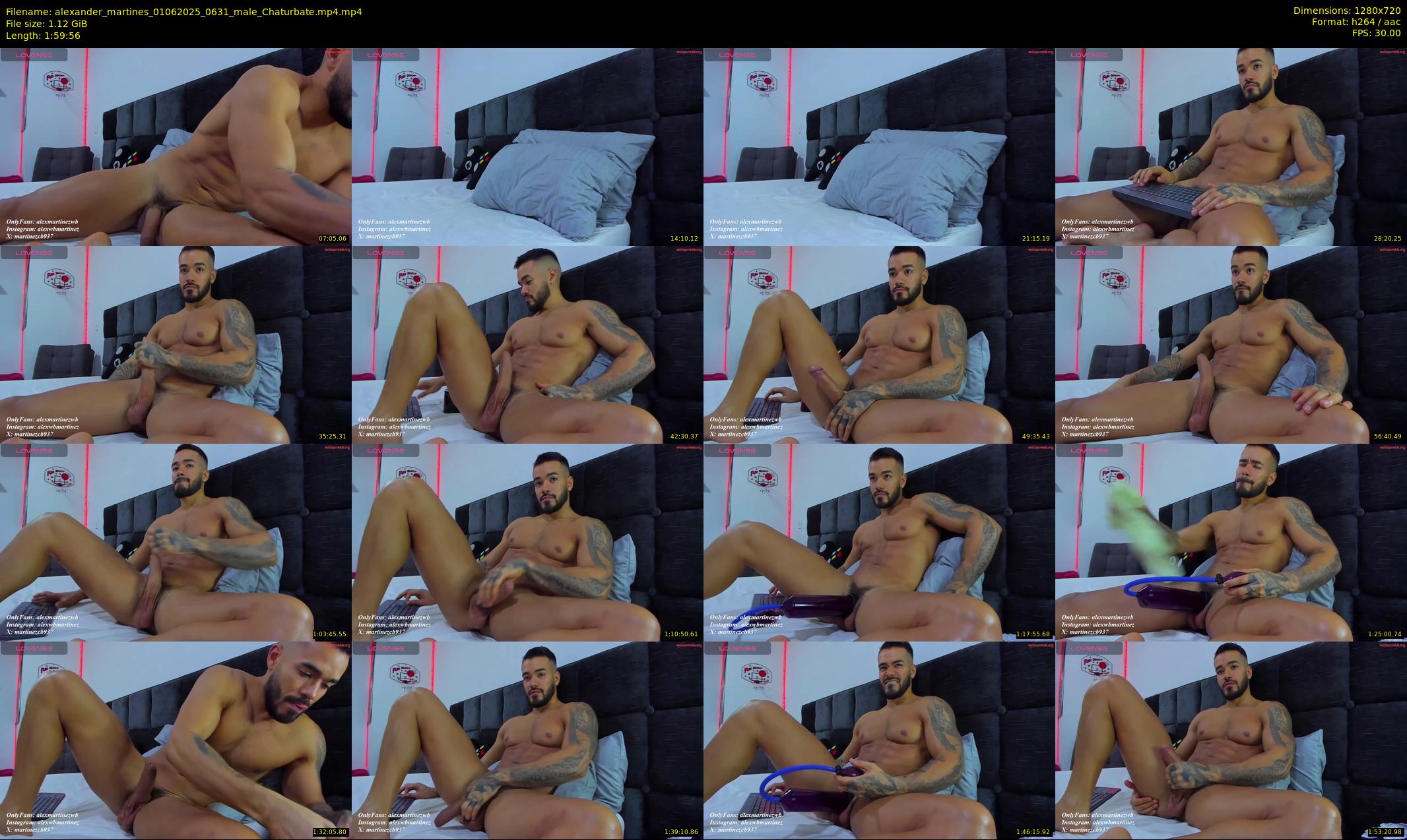 alexander_martines — 120 minute Chaturbate male cam show recording, 720p, Jun 1, 2025