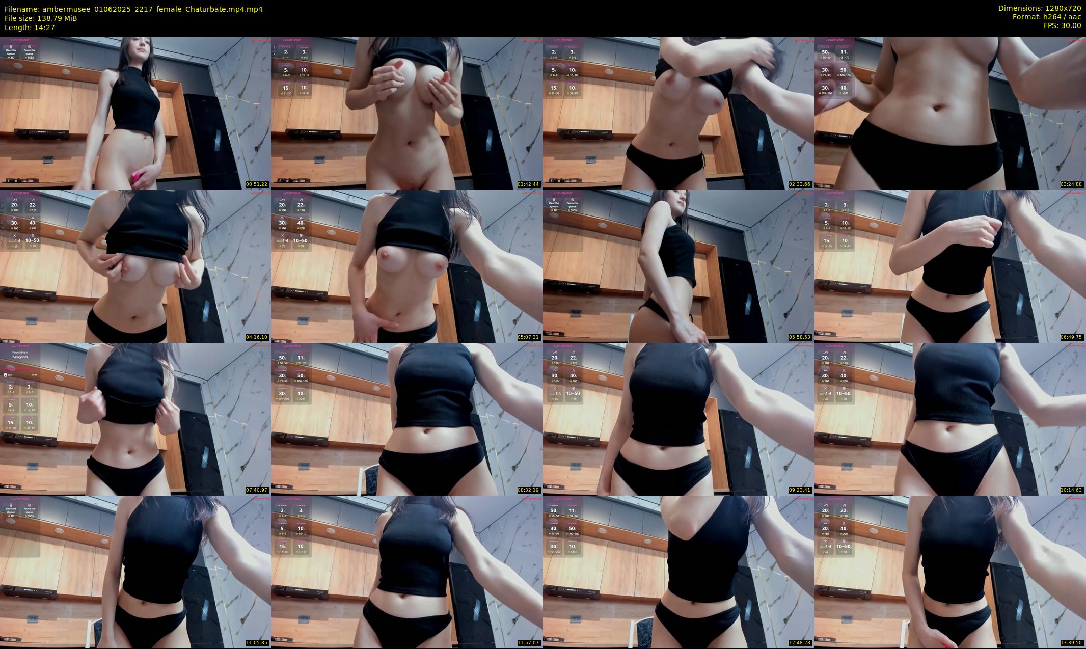 ambermusee — 15 minute Chaturbate female cam show recording, 720p, Jun 1, 2025
