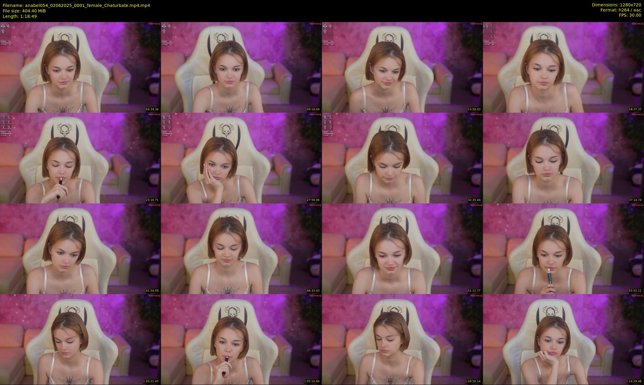 anabel054 — 79 minute Chaturbate female cam show recording, 720p, Jun 2, 2025
