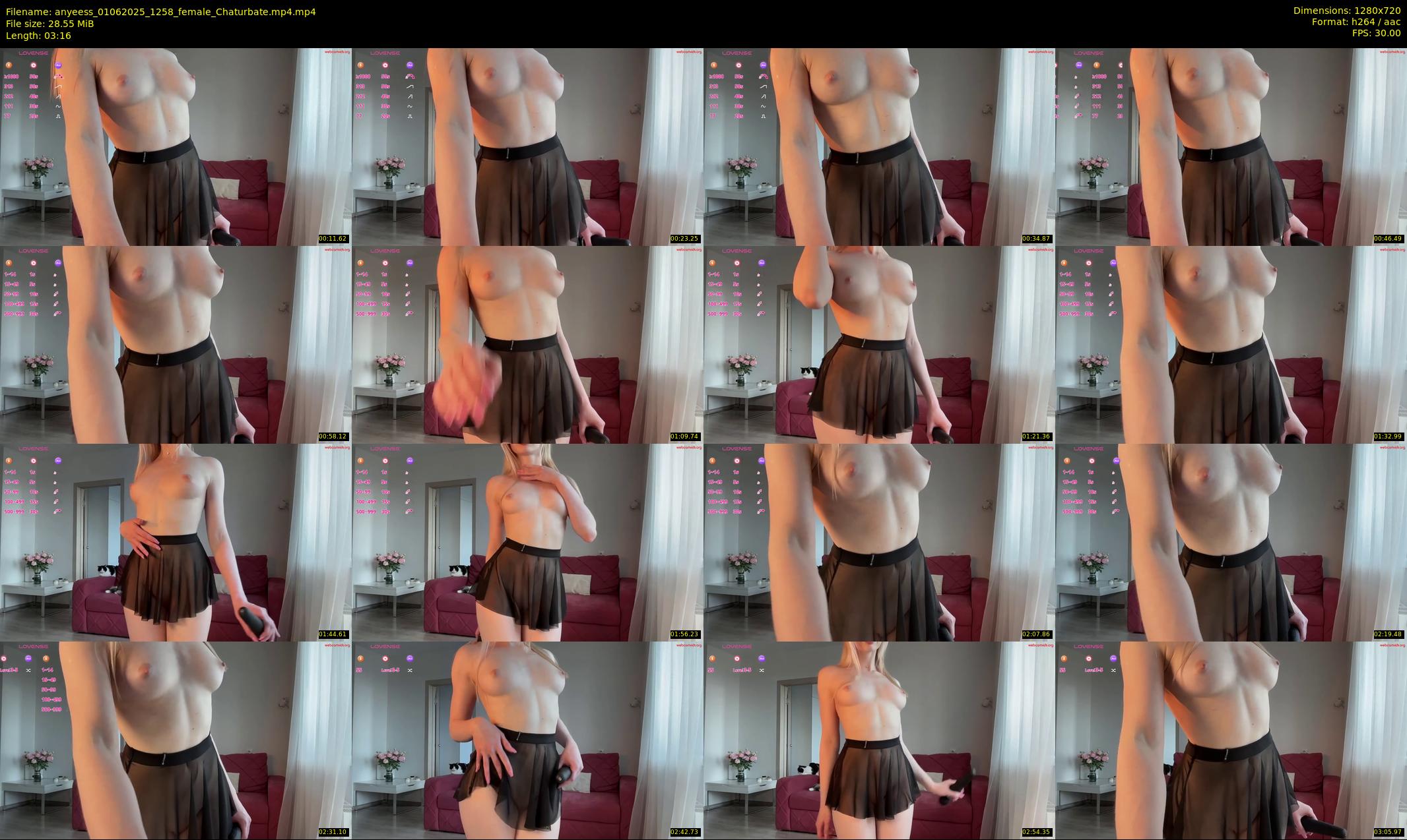 anyeess — 4 minute Chaturbate female cam show recording, 720p, Jun 1, 2025