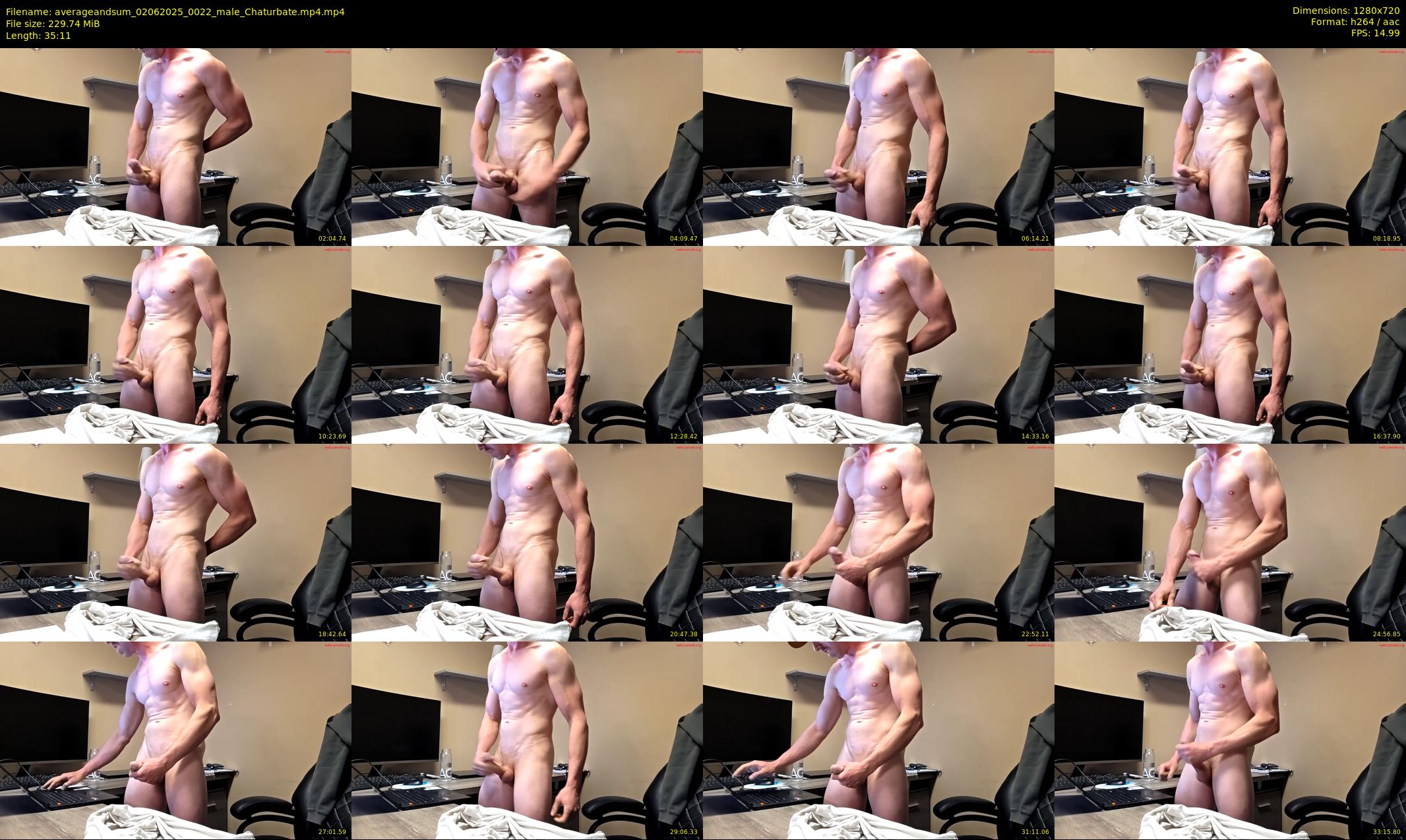 averageandsum — 36 minute Chaturbate male cam show recording, 720p, Jun 2, 2025