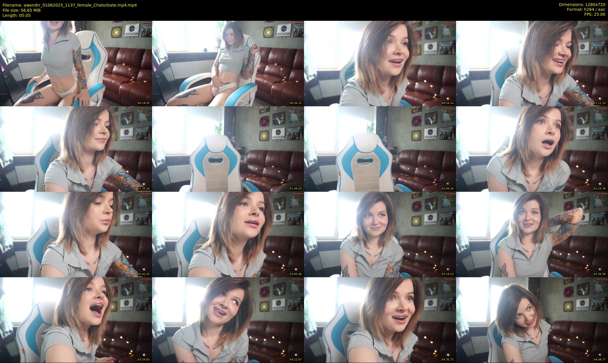 awondrr — 6 minute Chaturbate female cam show recording, 720p, Jun 1, 2025