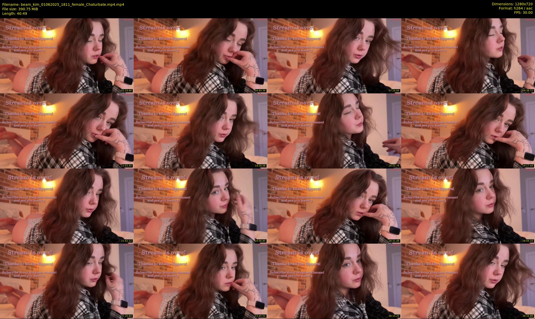 beam_kim — 41 minute Chaturbate female cam show recording, 720p, Jun 1, 2025