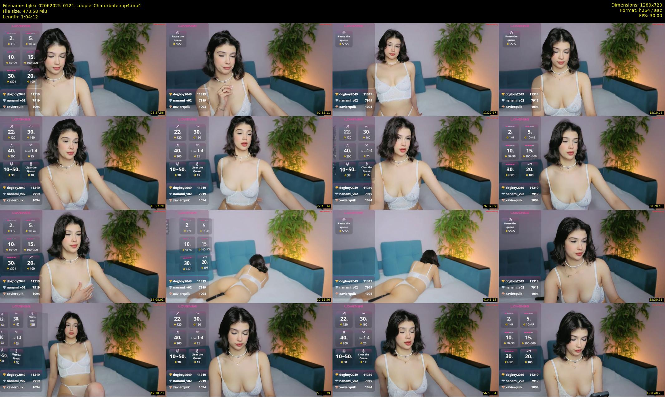 bjliki — 65 minute Chaturbate couple cam show recording, 720p, Jun 2, 2025