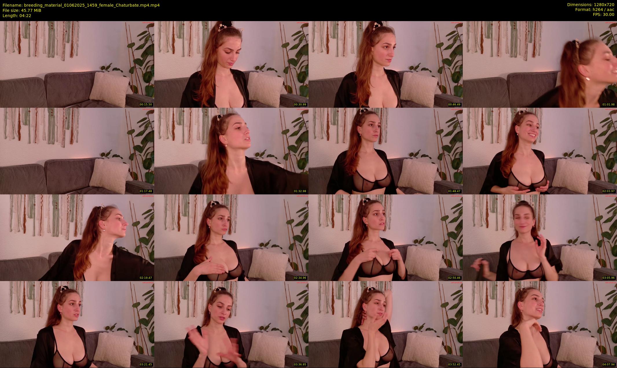 breeding_material — 5 minute Chaturbate female cam show recording, 720p, Jun 1, 2025