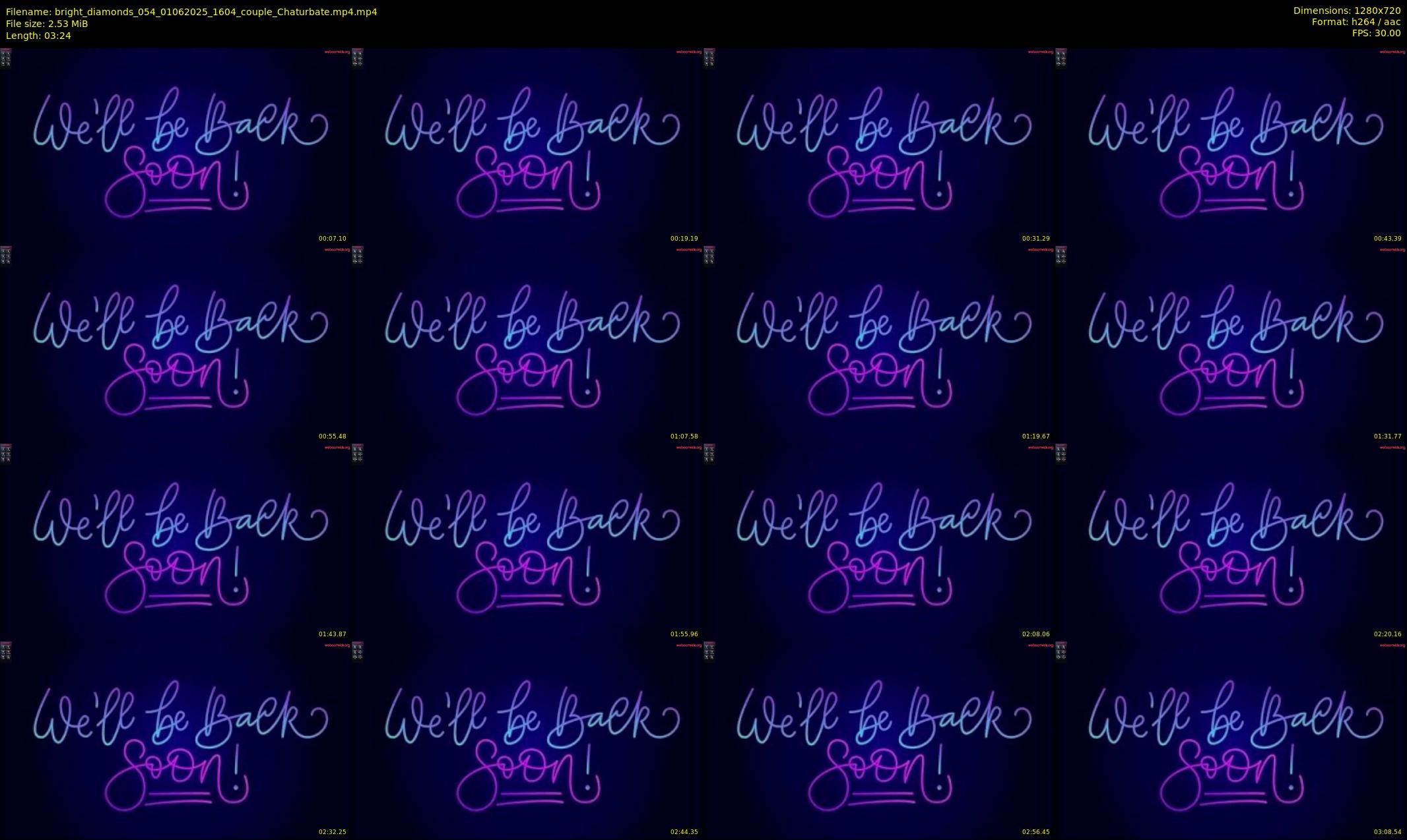 bright_diamonds_054 — 4 minute Chaturbate couple cam show recording, 720p, Jun 1, 2025