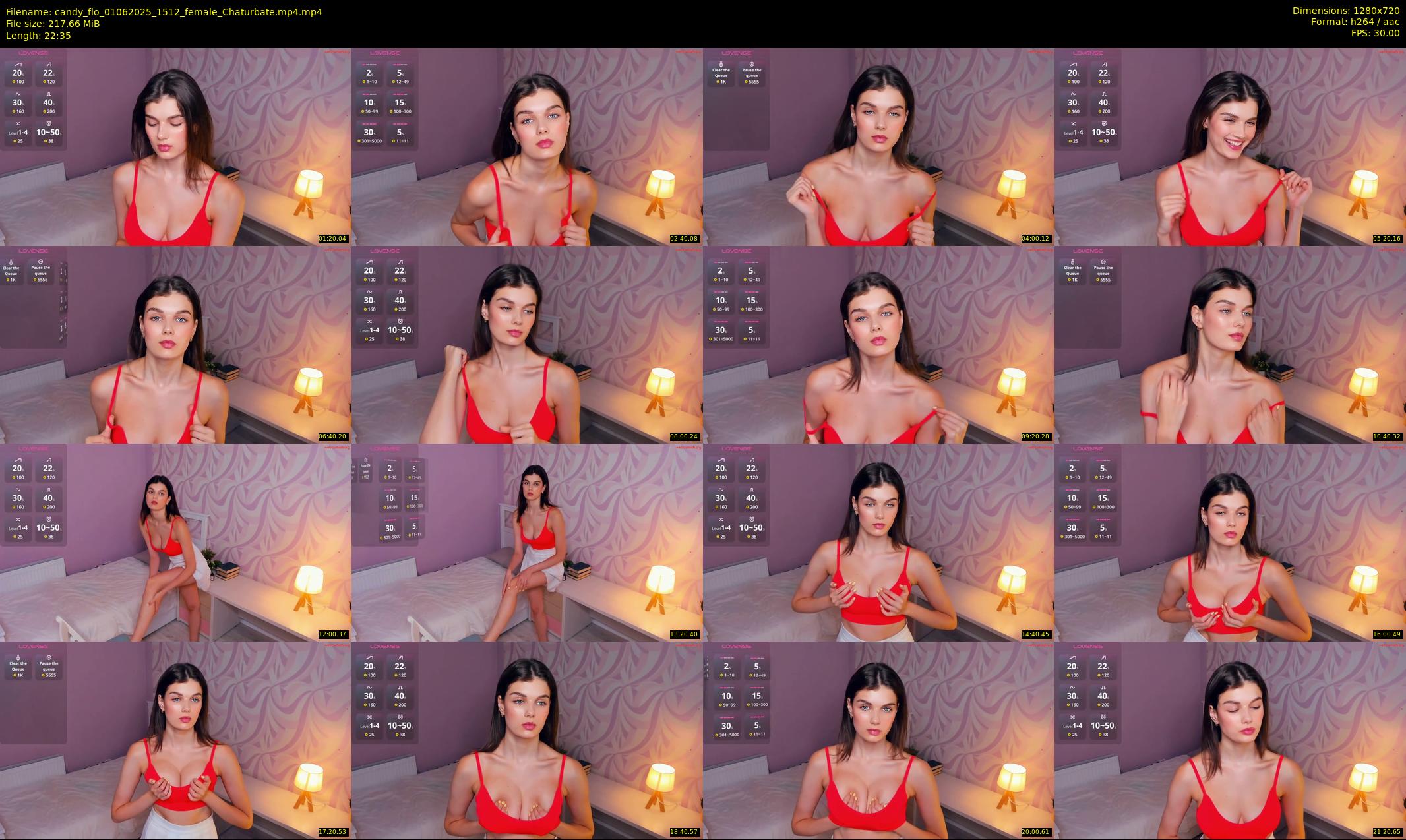 candy_flo — 23 minute Chaturbate female cam show recording, 720p, Jun 1, 2025