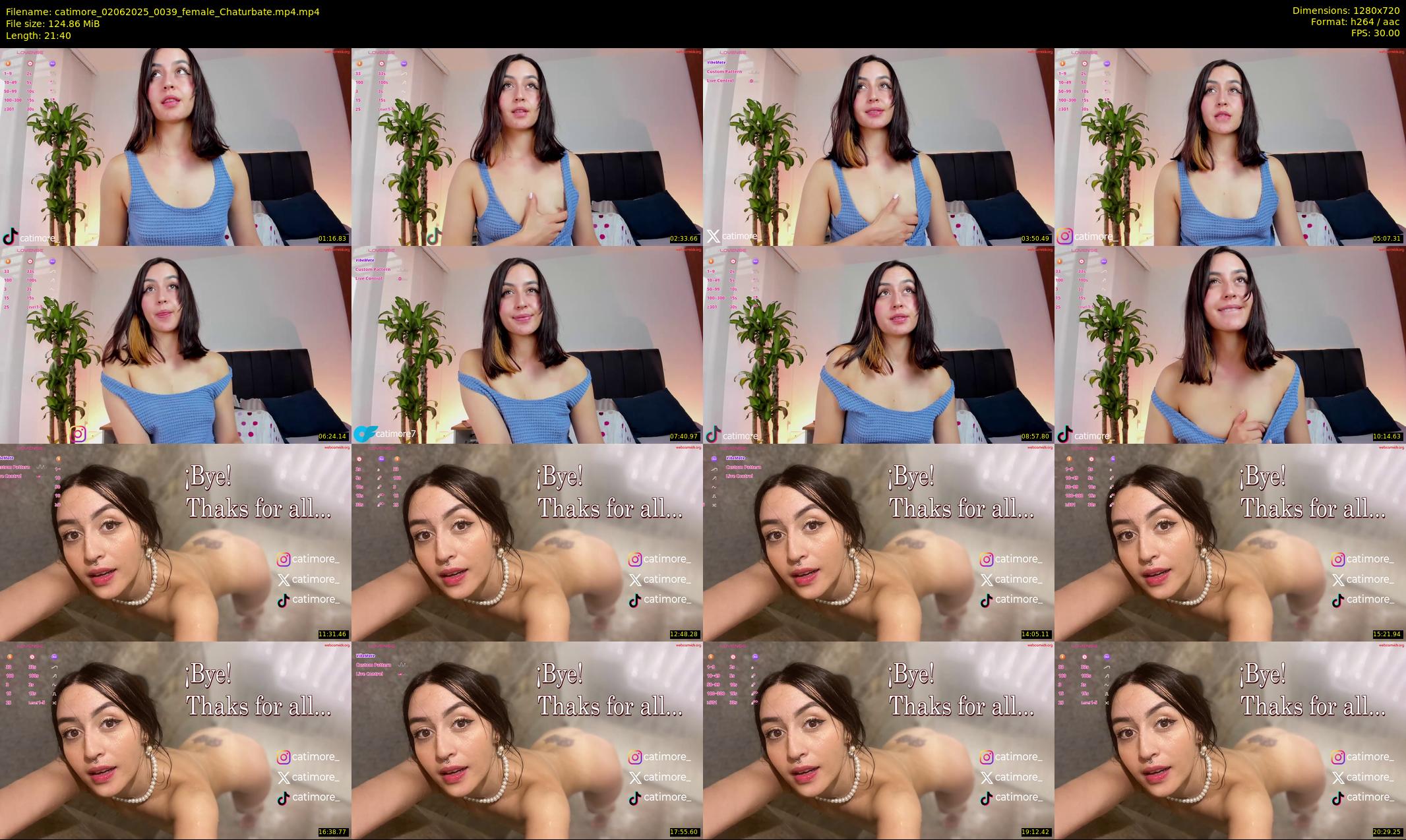 catimore — 22 minute Chaturbate female cam show recording, 720p, Jun 2, 2025