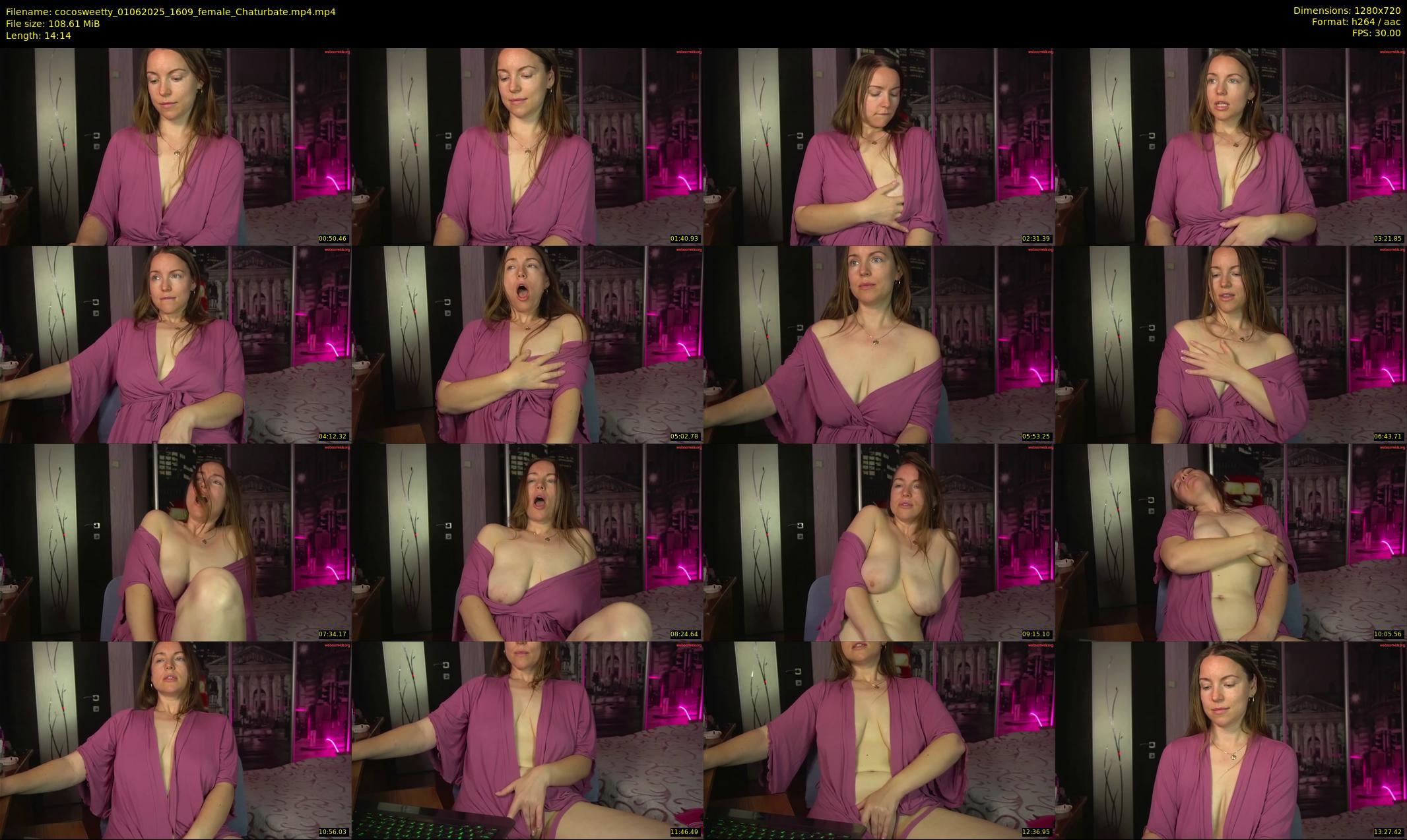 cocosweetty — 15 minute Chaturbate female cam show recording, 720p, Jun 1, 2025