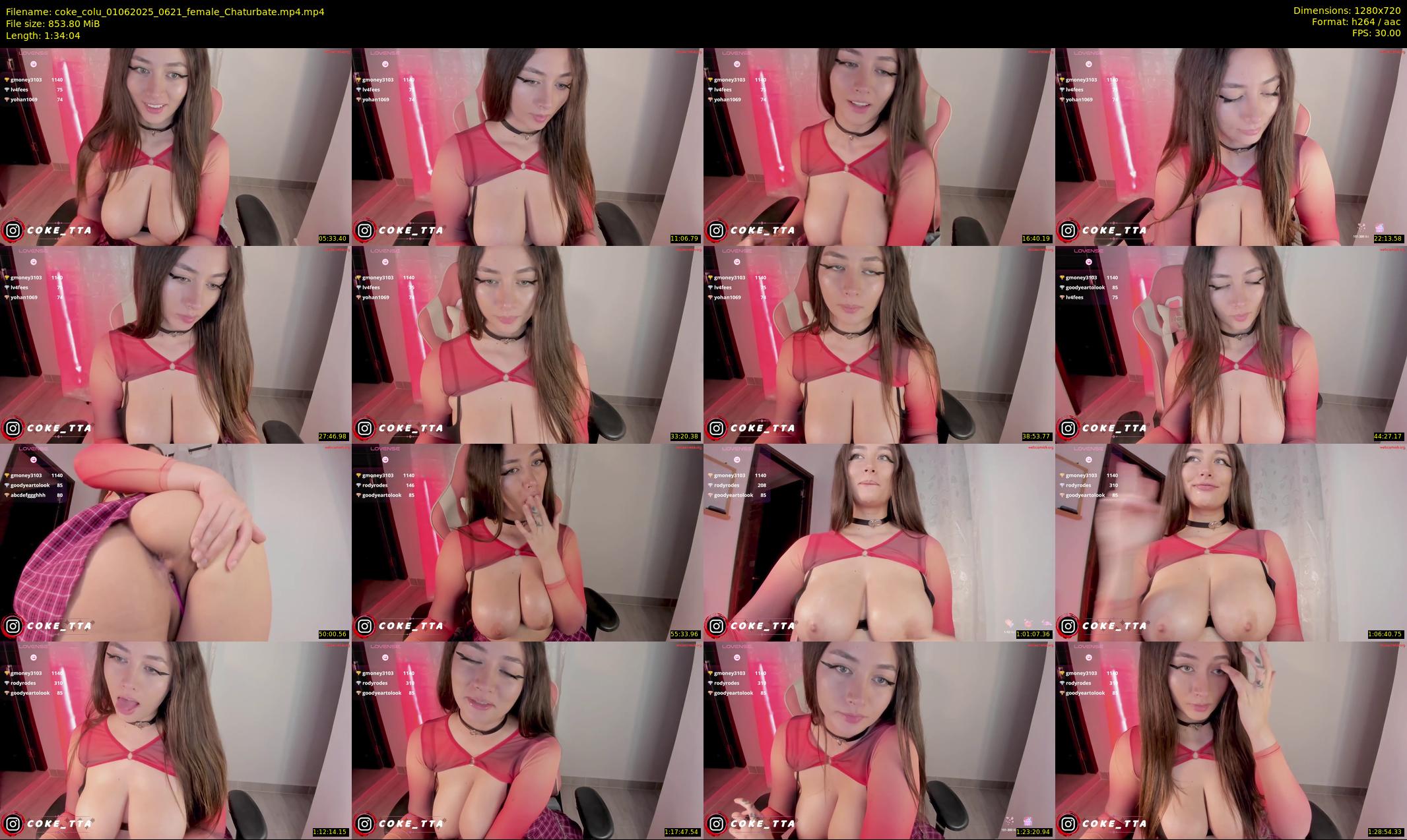 coke_colu — 95 minute Chaturbate female cam show recording, 720p, Jun 1, 2025