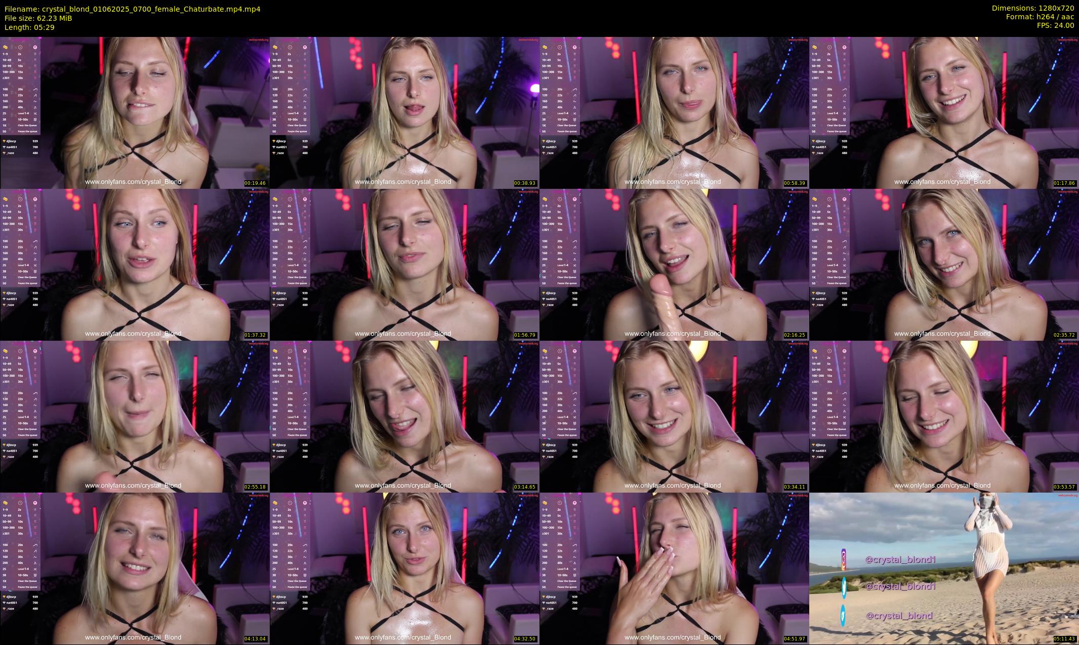 crystal_blond — 6 minute Chaturbate female cam show recording, 720p, Jun 1, 2025