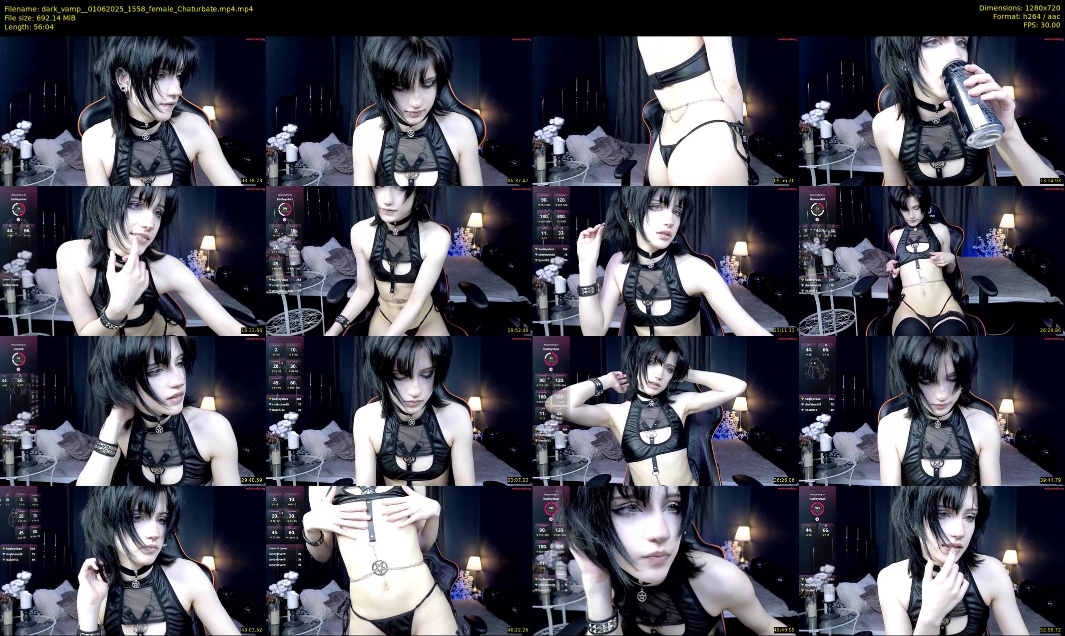 dark_vamp_ — 57 minute Chaturbate female cam show recording, 720p, Jun 1, 2025