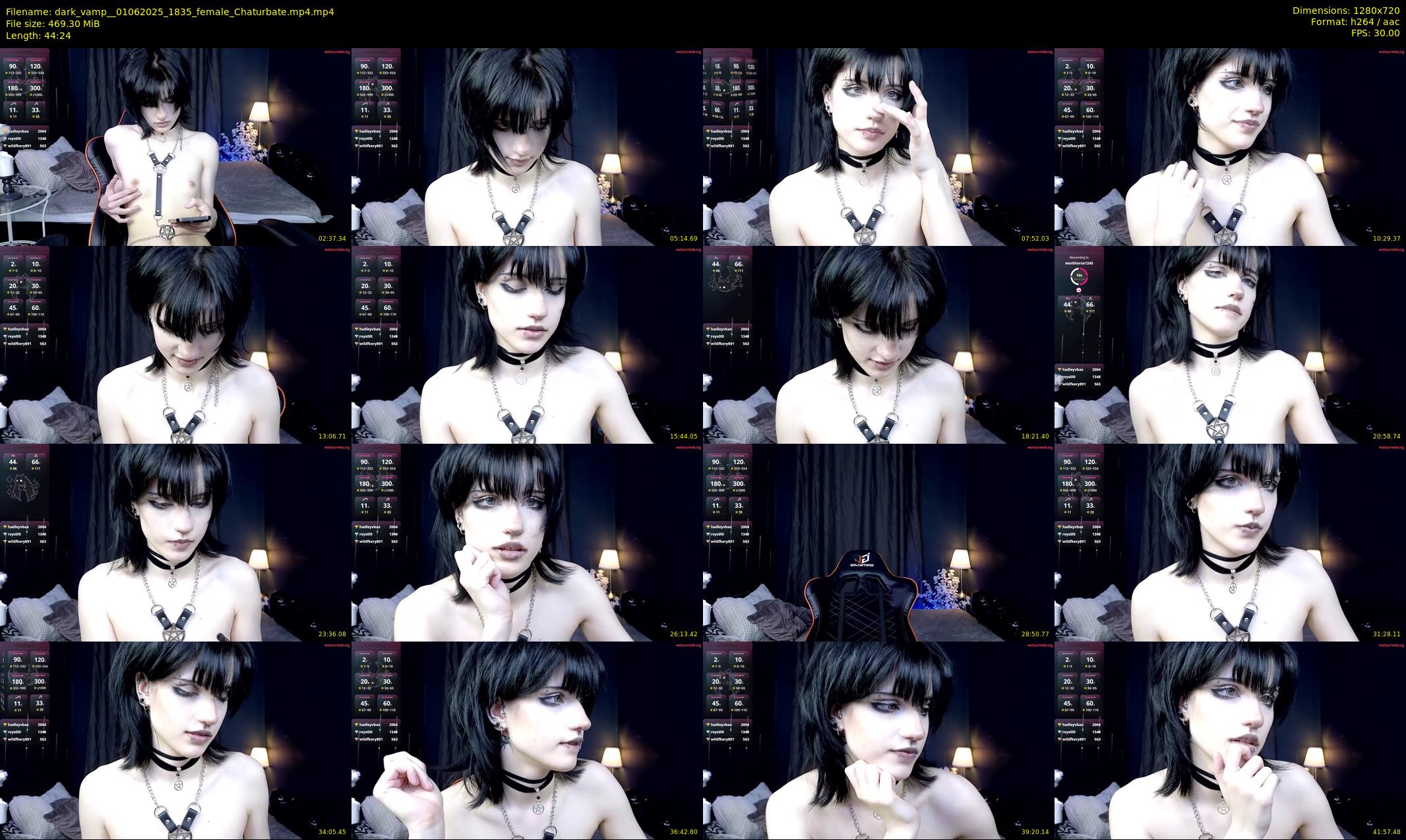 dark_vamp_ — 45 minute Chaturbate female cam show recording, 720p, Jun 1, 2025