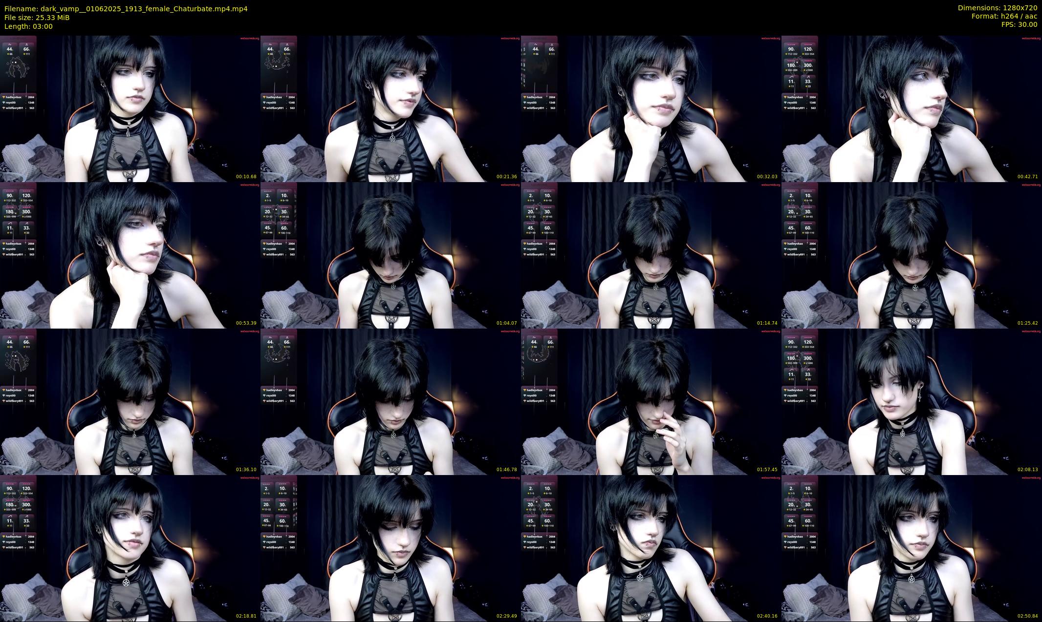dark_vamp_ — 3 minute Chaturbate female cam show recording, 720p, Jun 1, 2025