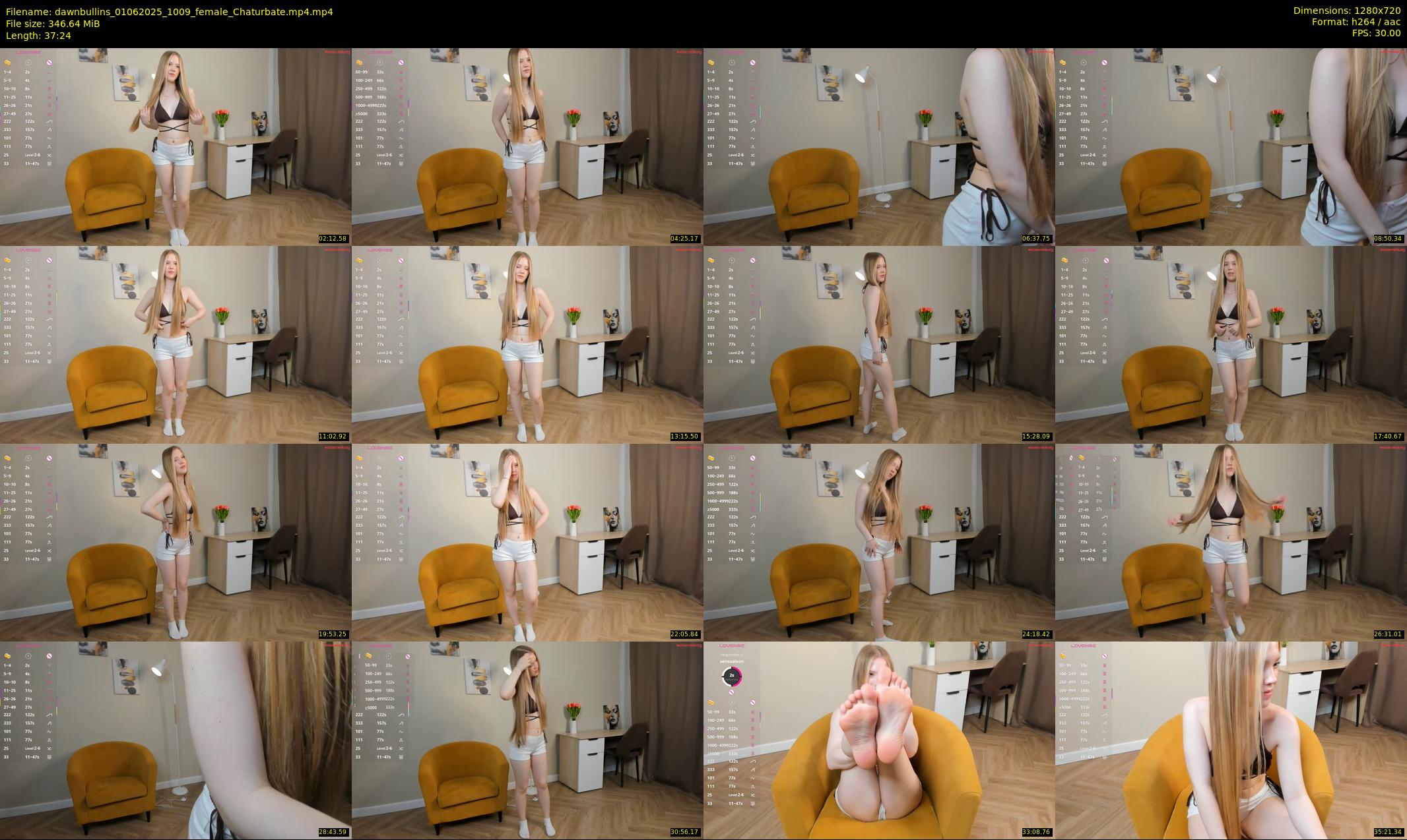 dawnbullins — 38 minute Chaturbate female cam show recording, 720p, Jun 1, 2025