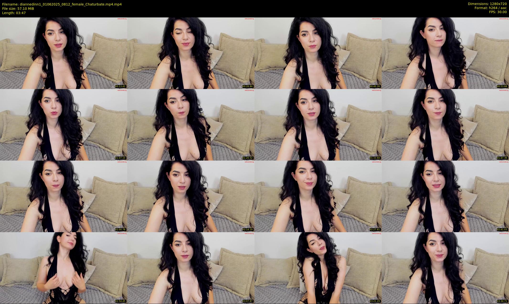 diannedinn1 — 4 minute Chaturbate female cam show recording, 720p, Jun 1, 2025