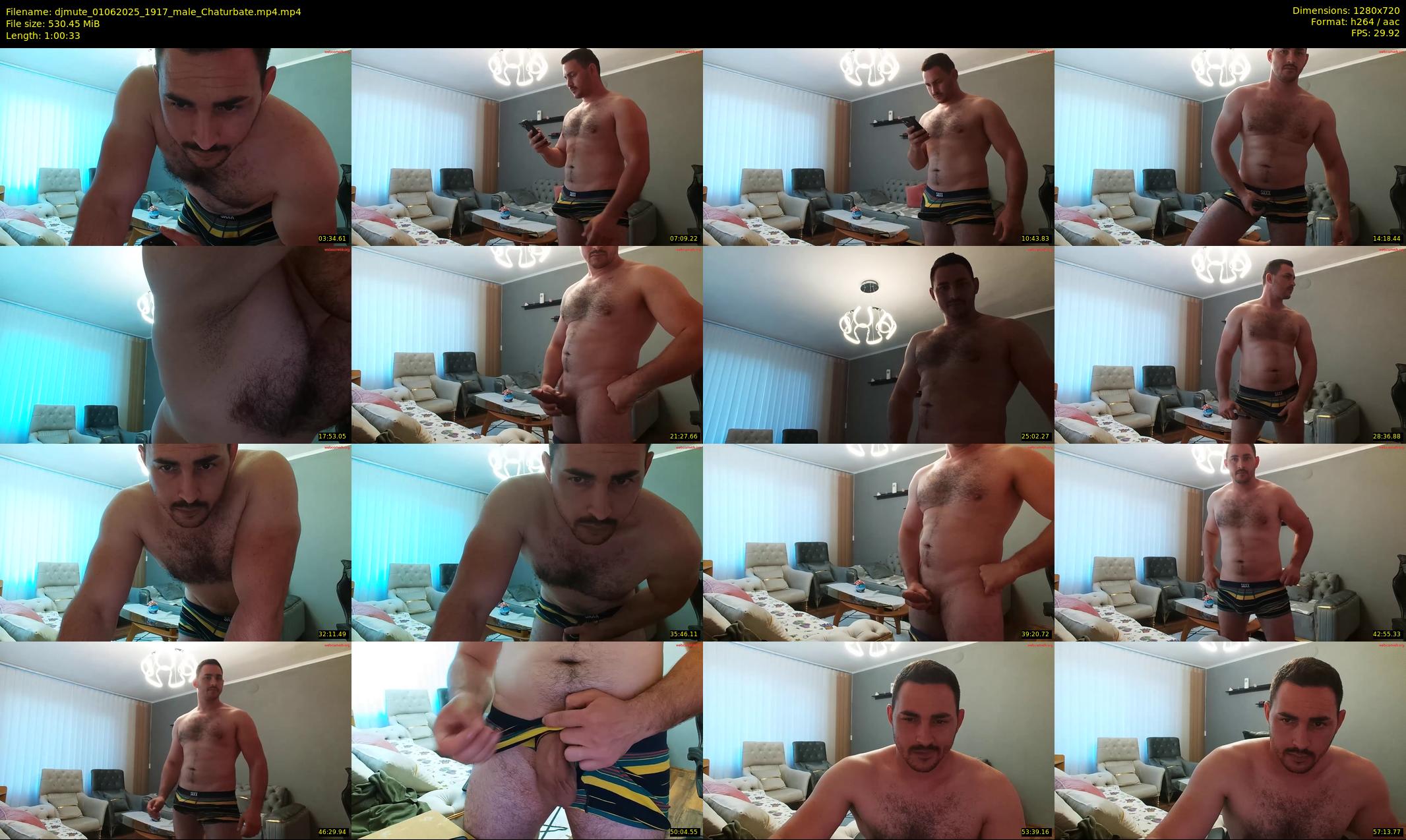 djmute — 61 minute Chaturbate male cam show recording, 720p, Jun 1, 2025