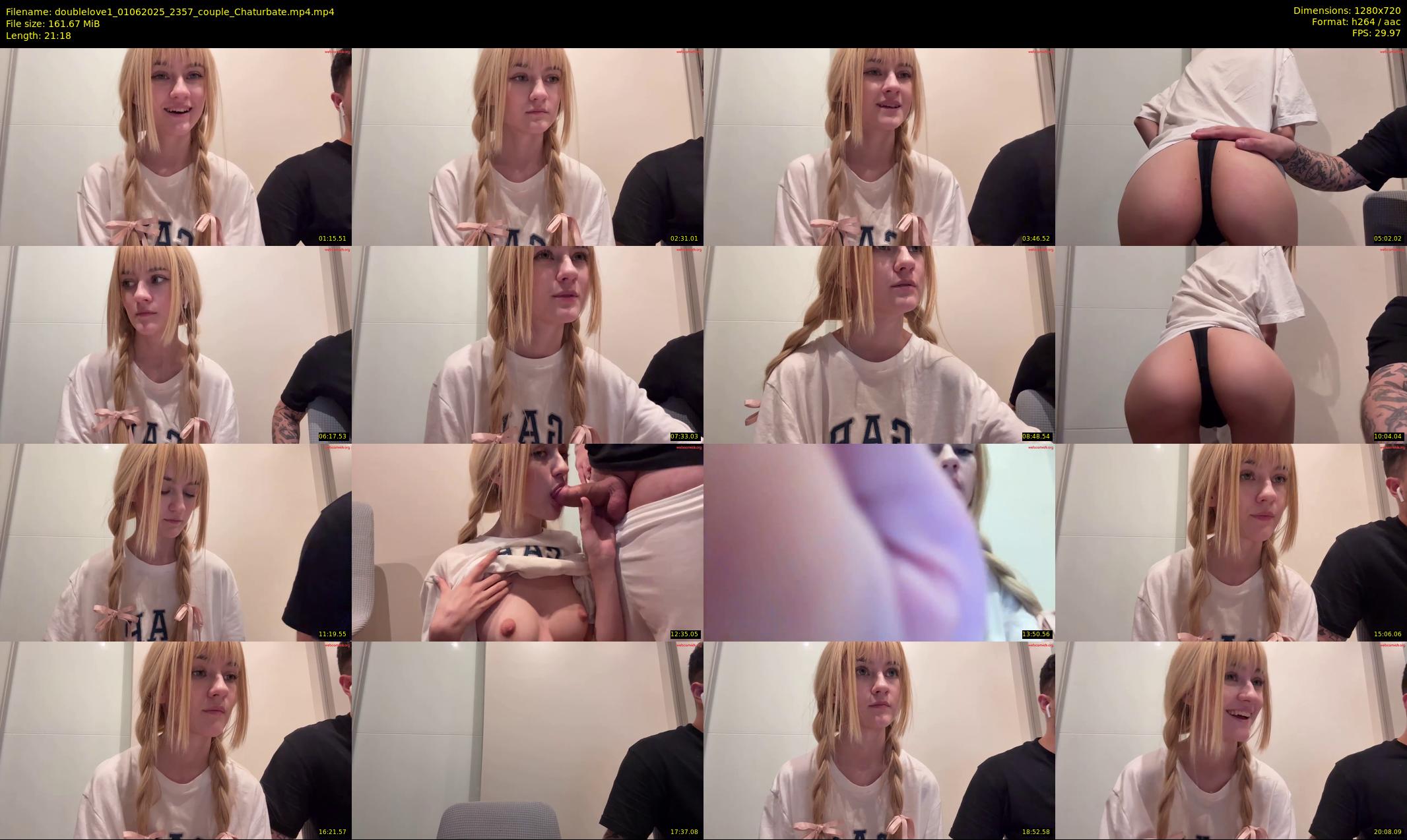 doublelove1 — 22 minute Chaturbate couple cam show recording, 720p, Jun 1, 2025