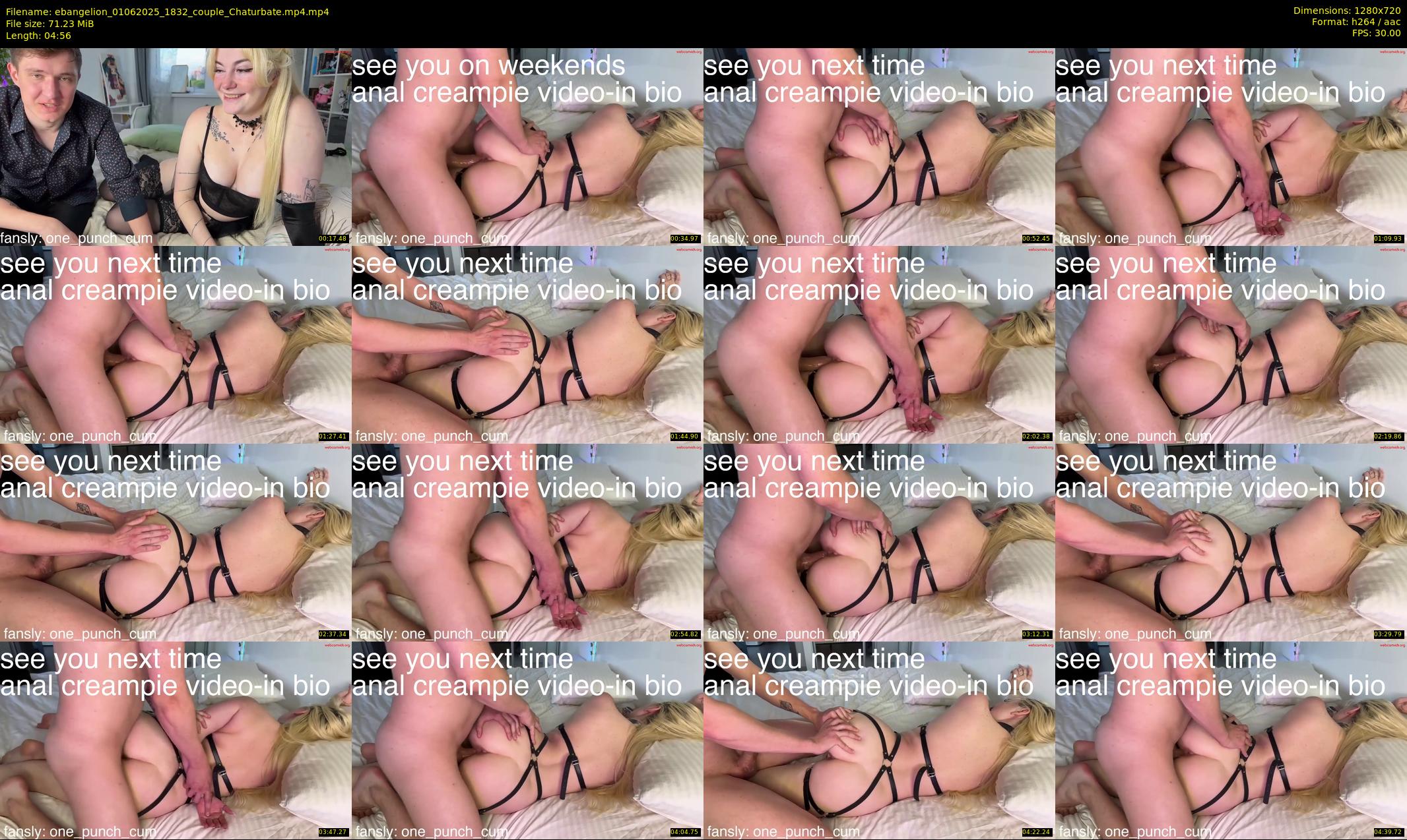 ebangelion — 5 minute Chaturbate couple cam show recording, 720p, Jun 1, 2025