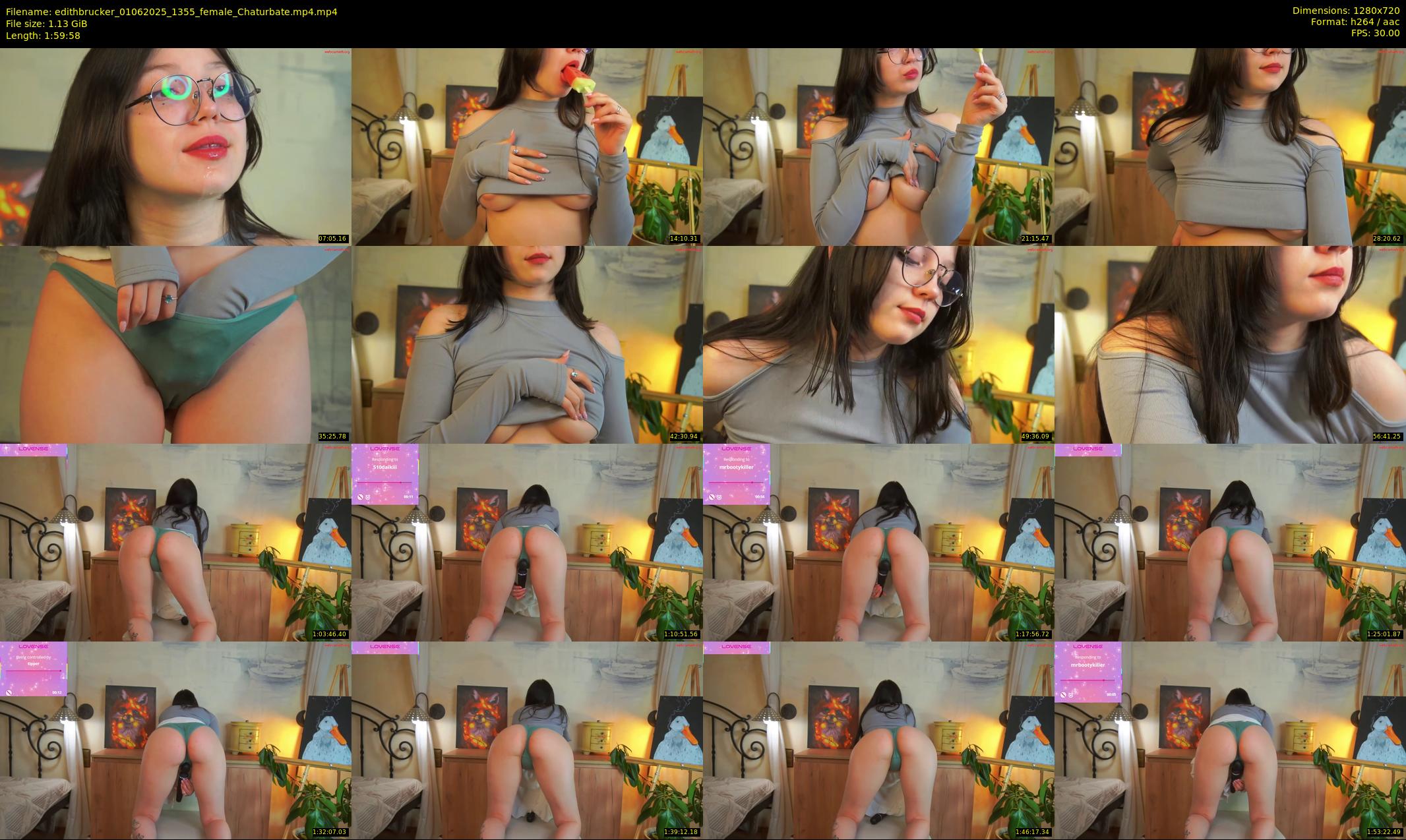 edithbrucker — 120 minute Chaturbate female cam show recording, 720p, Jun 1, 2025