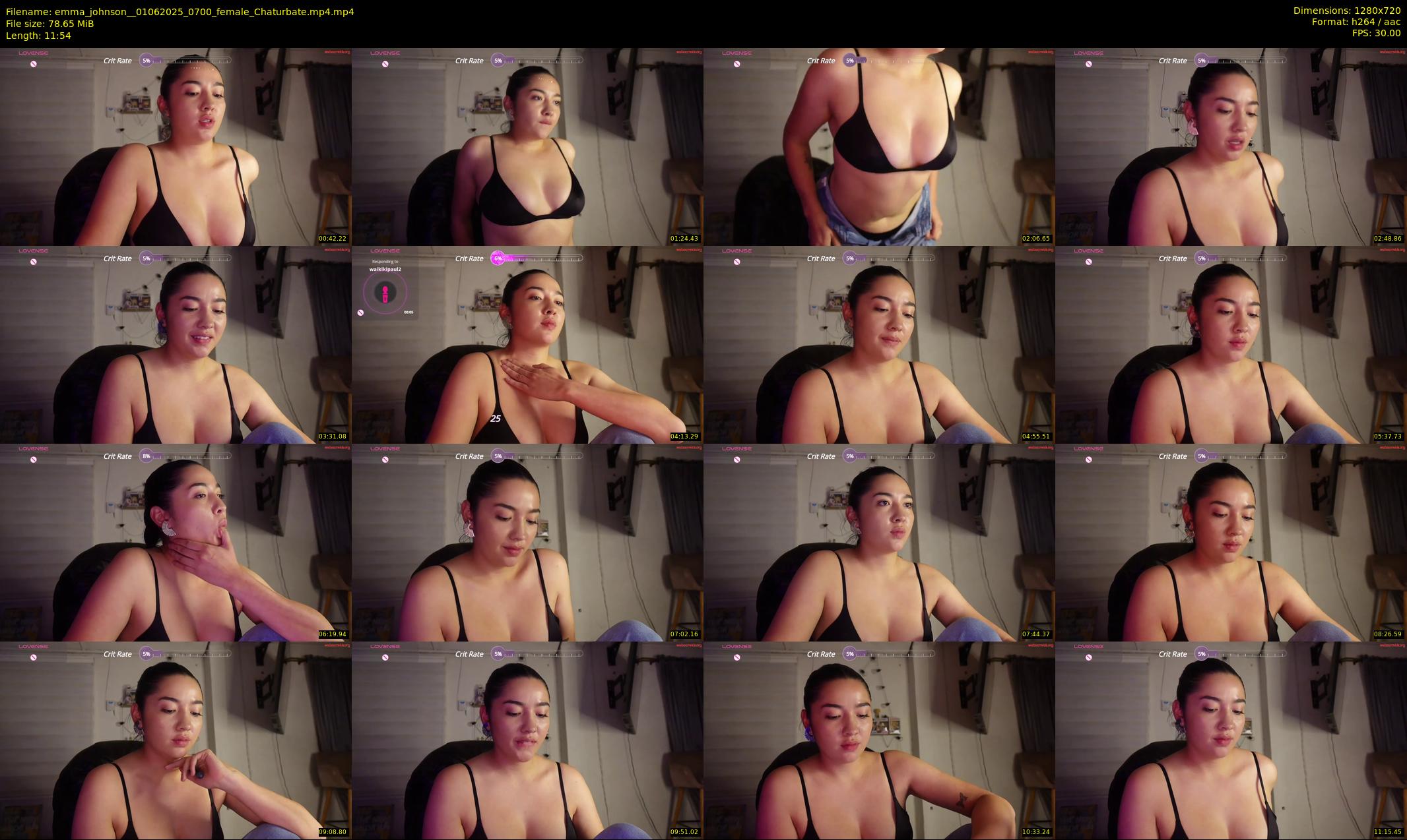 emma_johnson_ — 12 minute Chaturbate female cam show recording, 720p, Jun 1, 2025