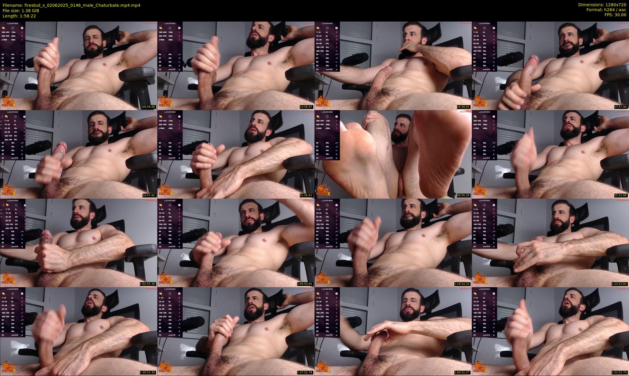 firestud_x — 119 minute Chaturbate male cam show recording, 720p, Jun 2, 2025