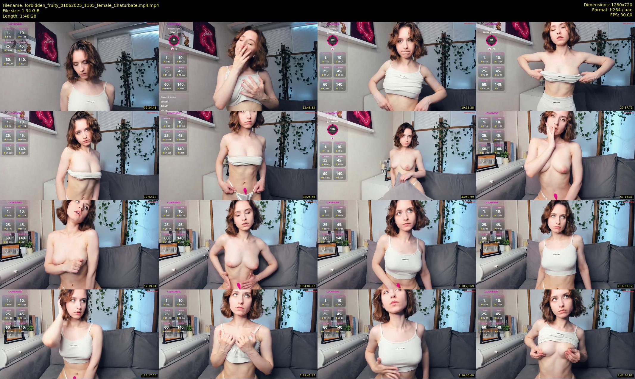 forbidden_fruity — 109 minute Chaturbate female cam show recording, 720p, Jun 1, 2025