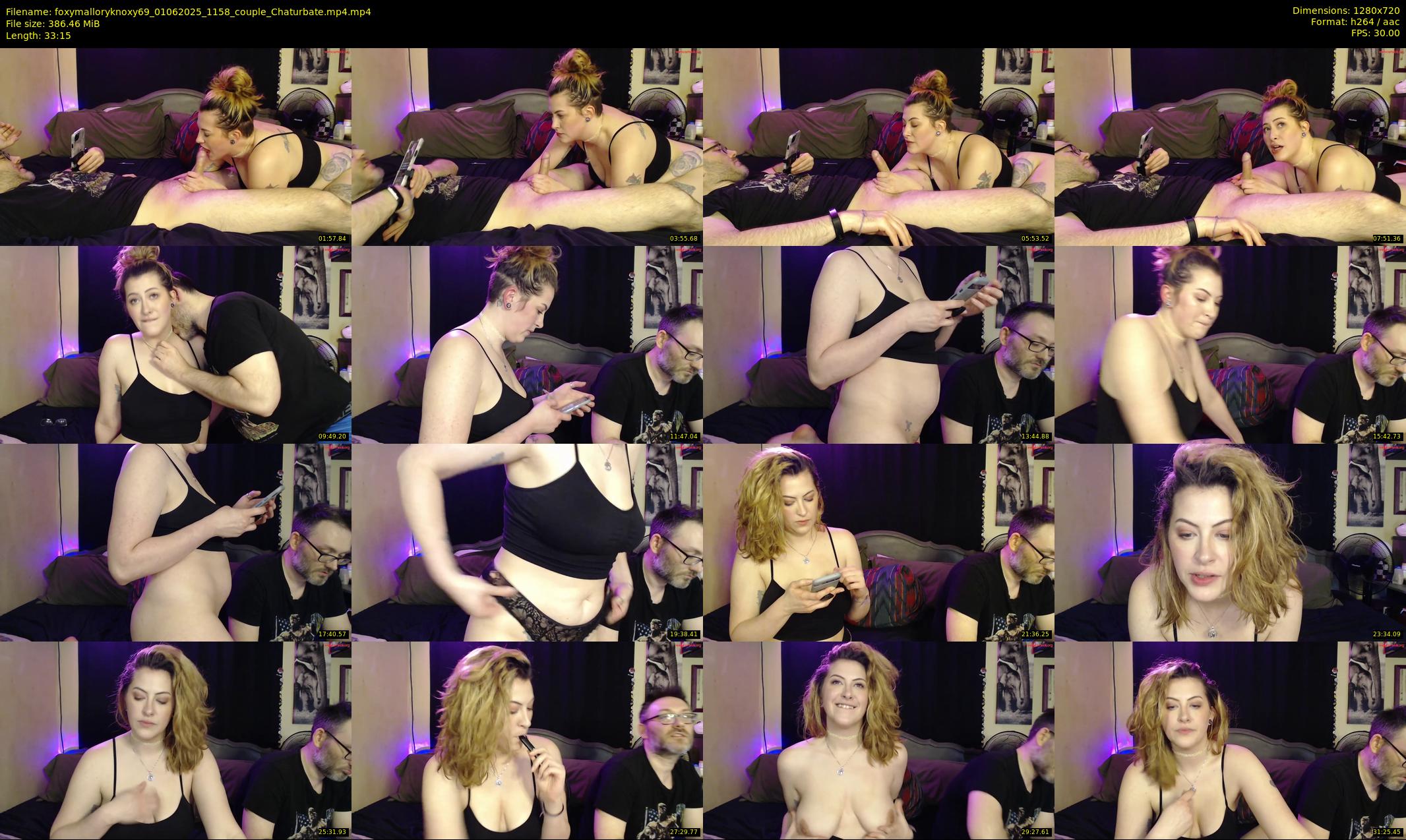 foxymalloryknoxy69 — 34 minute Chaturbate couple cam show recording, 720p, Jun 1, 2025