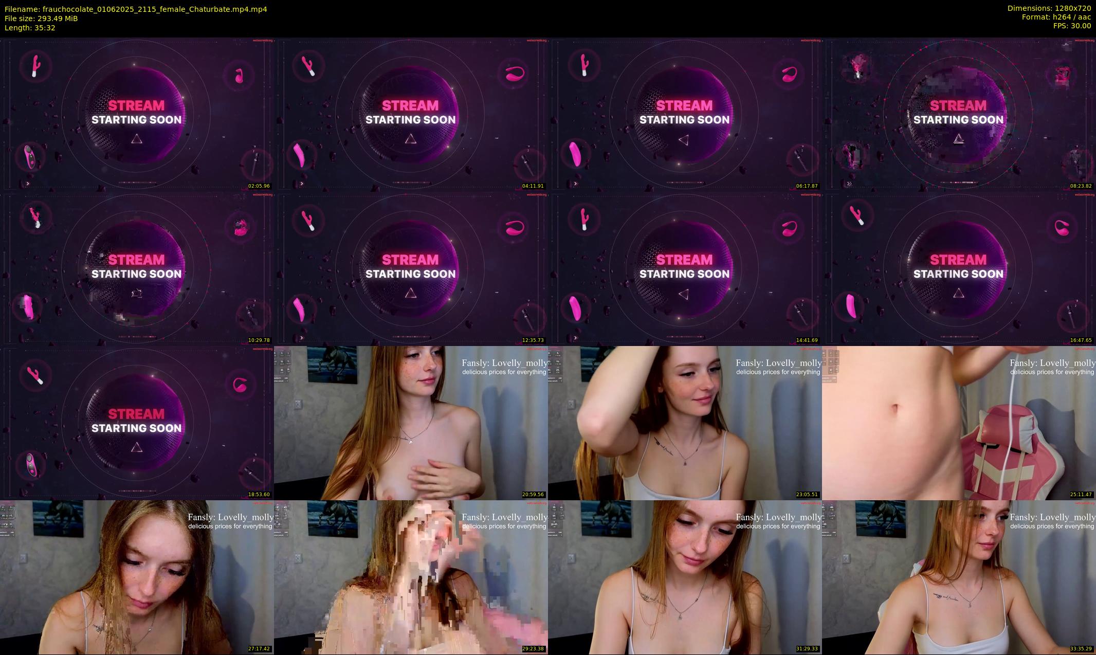 frauchocolate — 36 minute Chaturbate female cam show recording, 720p, Jun 1, 2025