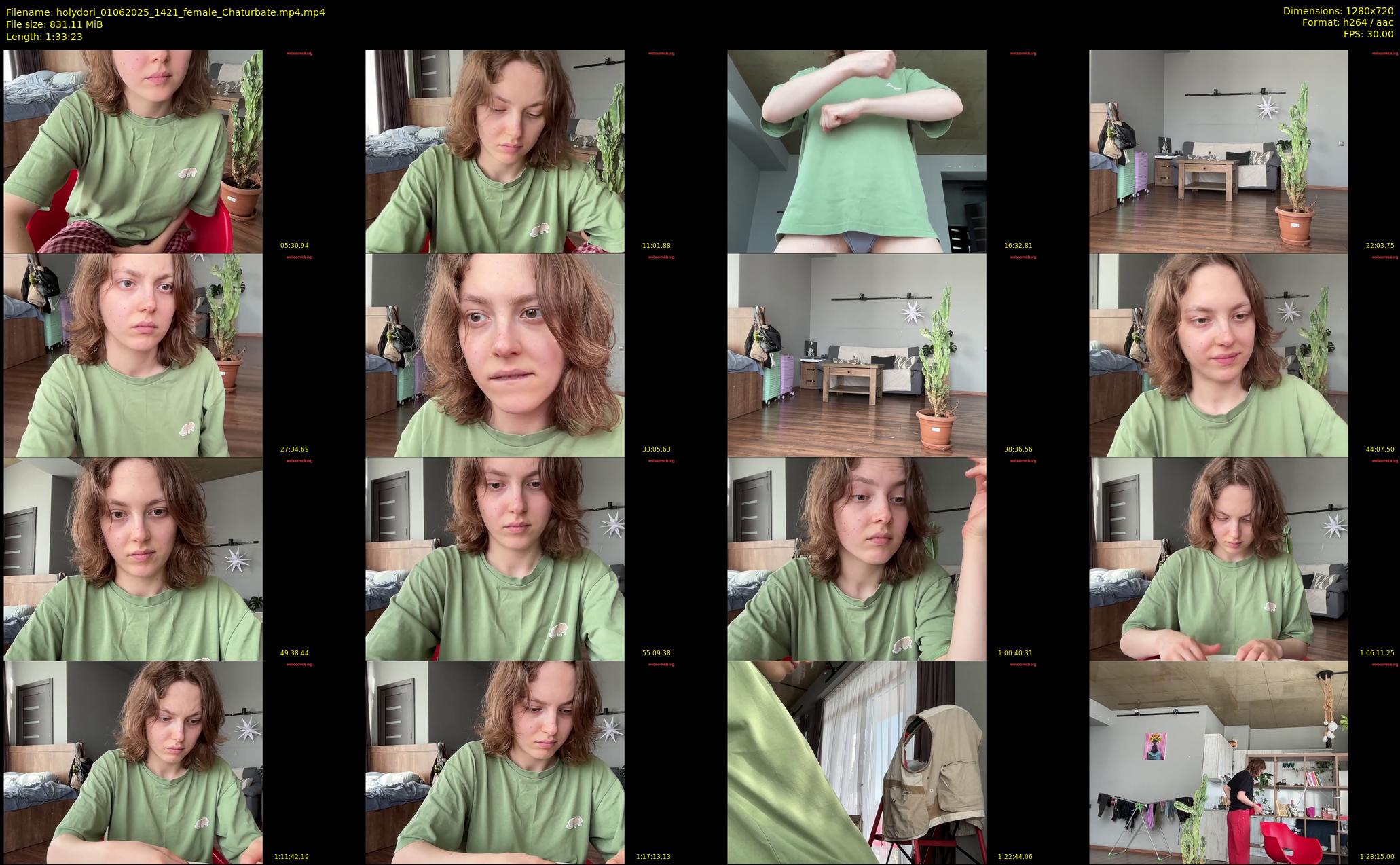 holydori — 94 minute Chaturbate female cam show recording, 720p, Jun 1, 2025