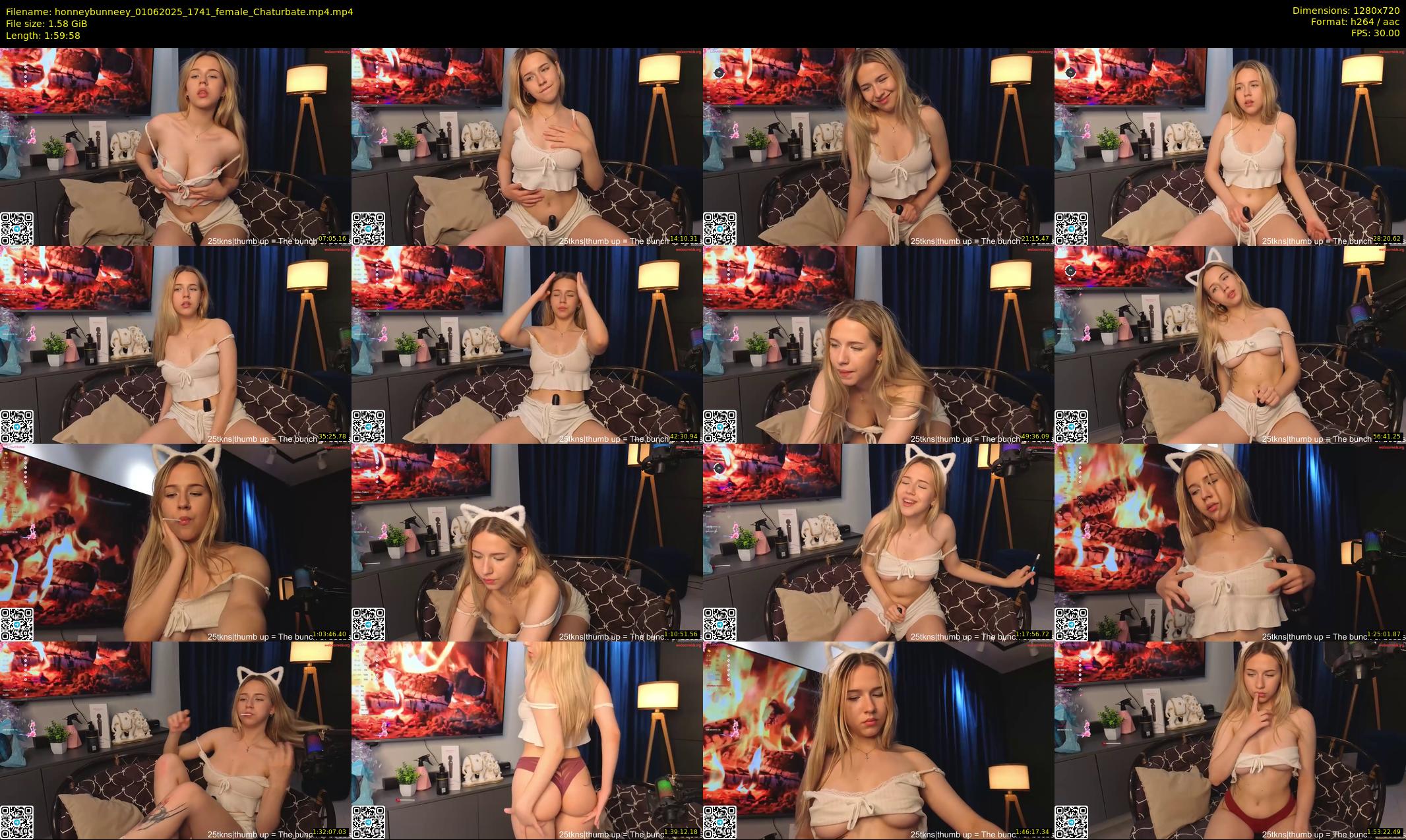 honneybunneey — 120 minute Chaturbate female cam show recording, 720p, Jun 1, 2025