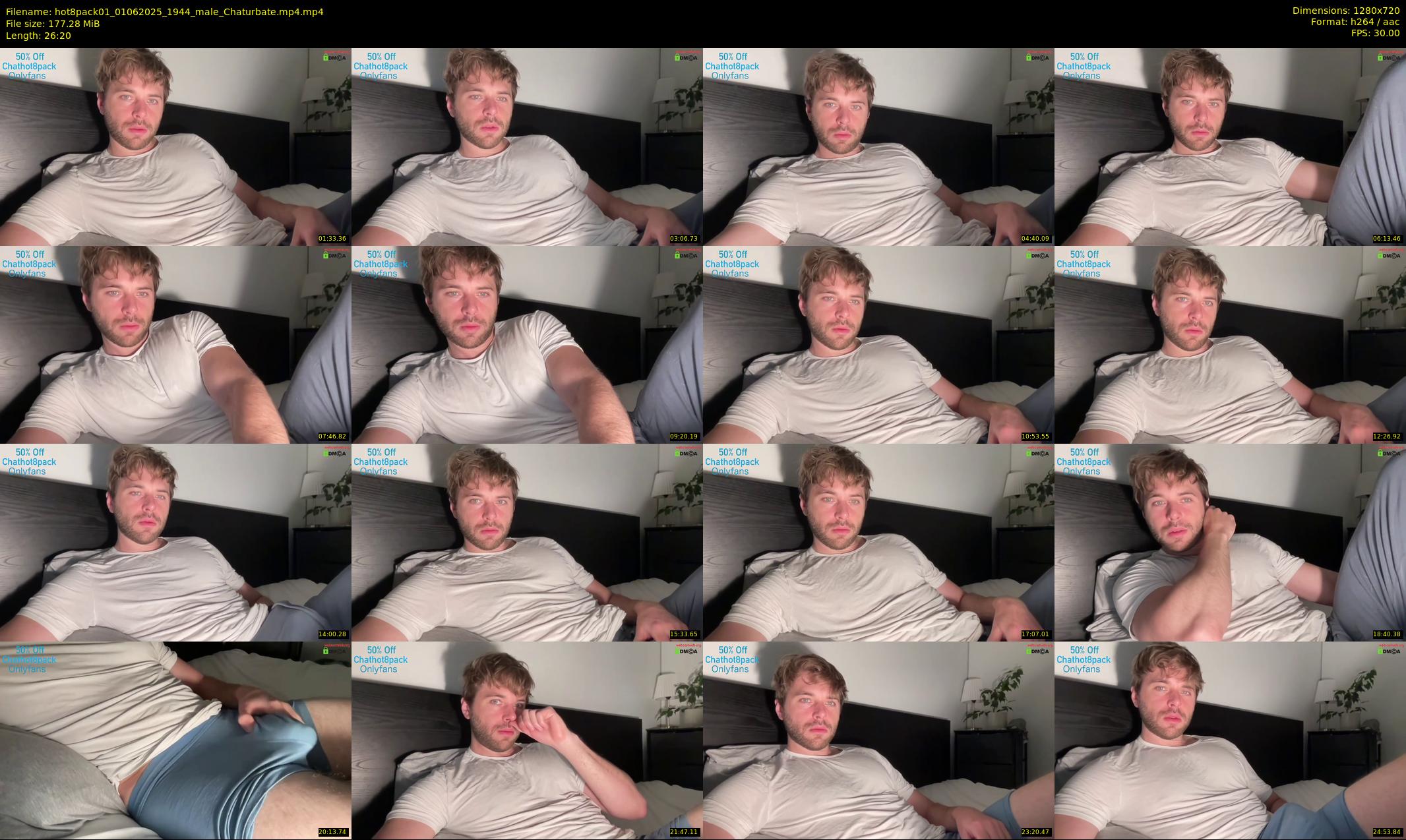 hot8pack01 — 27 minute Chaturbate male cam show recording, 720p, Jun 1, 2025